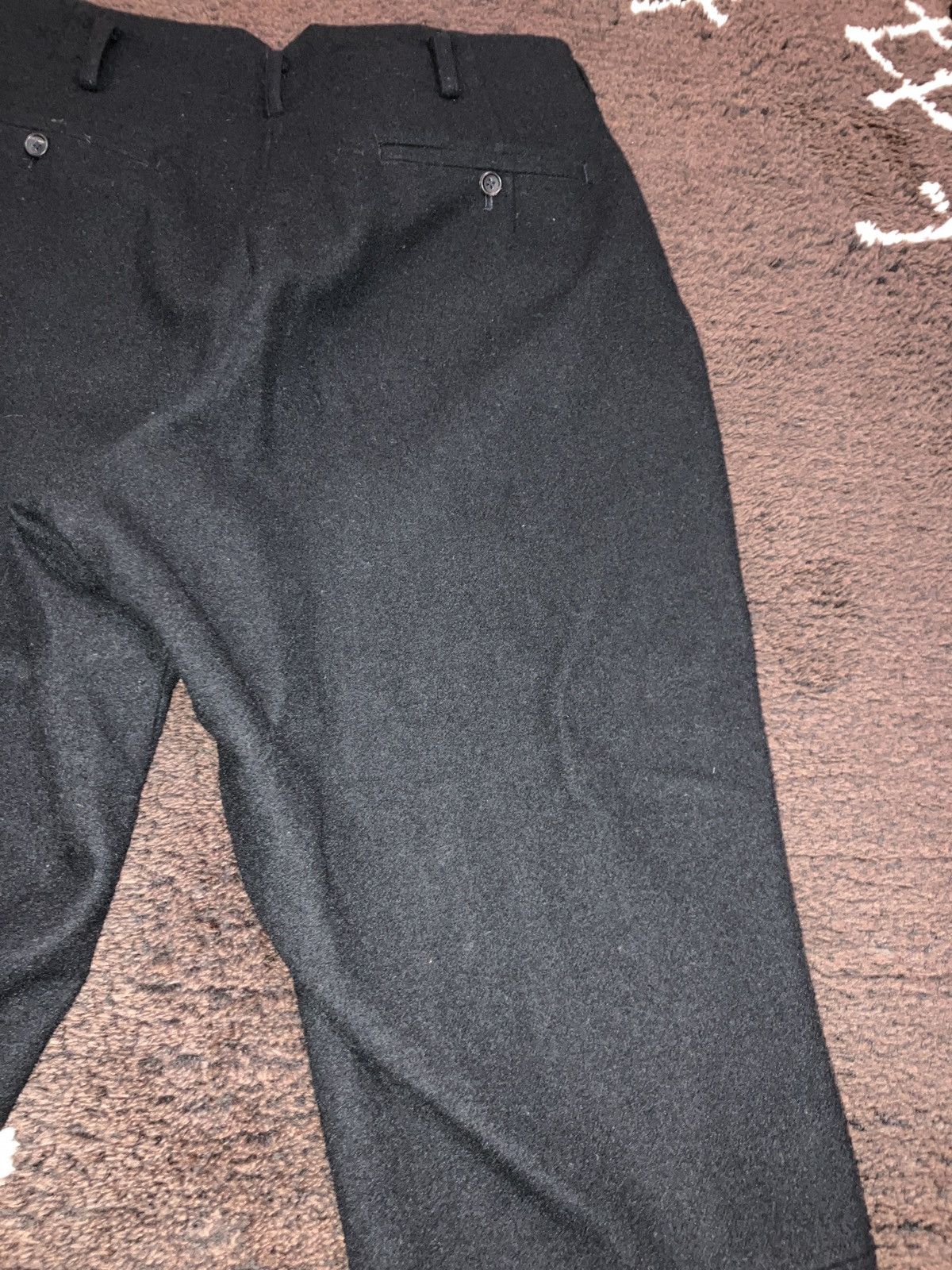 Yohji Yamamoto 90s Pour Homme heavy wool dress pants with sport cuff Size US 33 - 10 Thumbnail