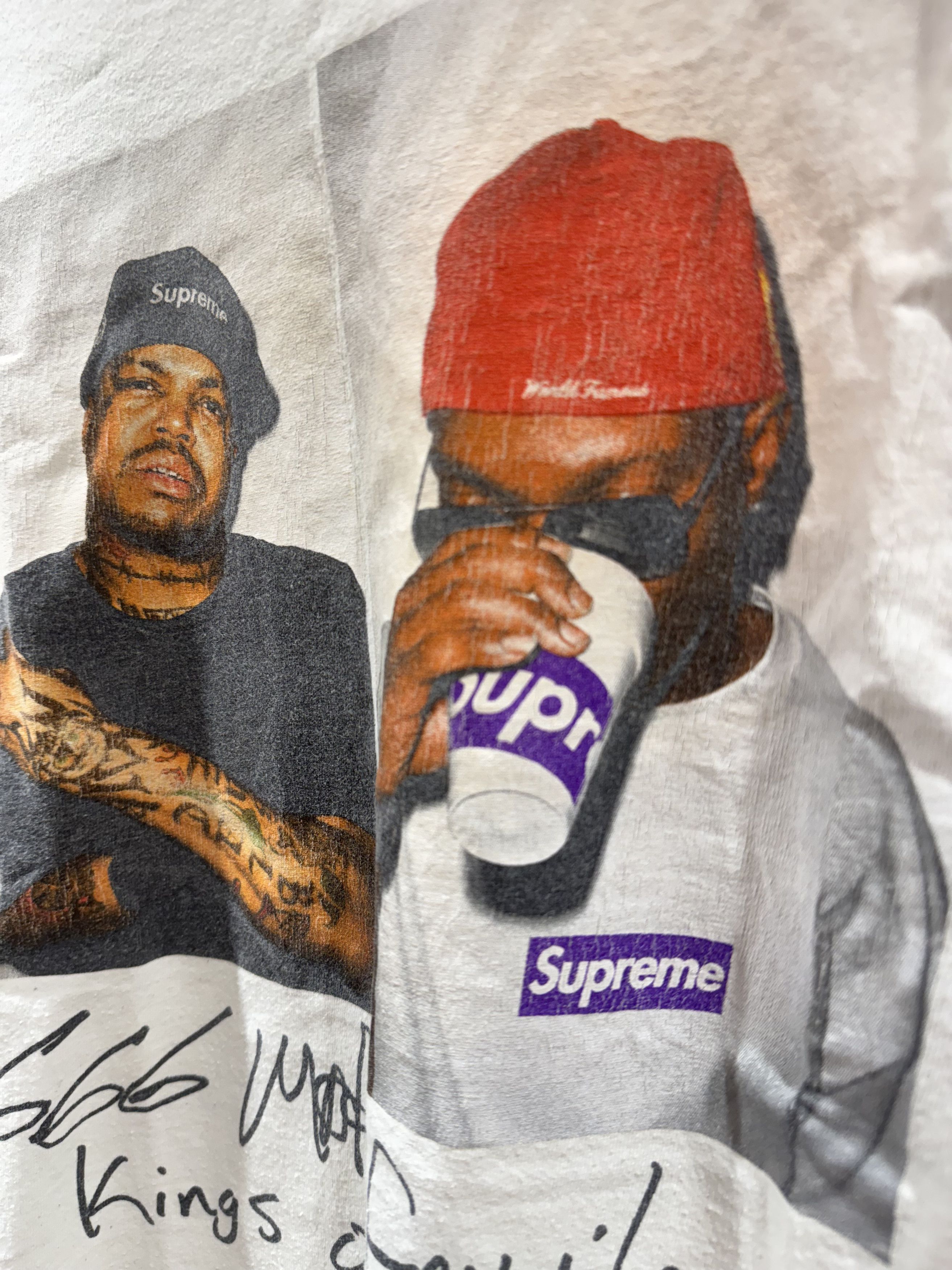 Supreme Supreme Three 6 Mafia Photo Tee White Size Medium FW12 Size US M / EU 48-50 / 2 - 5 Thumbnail