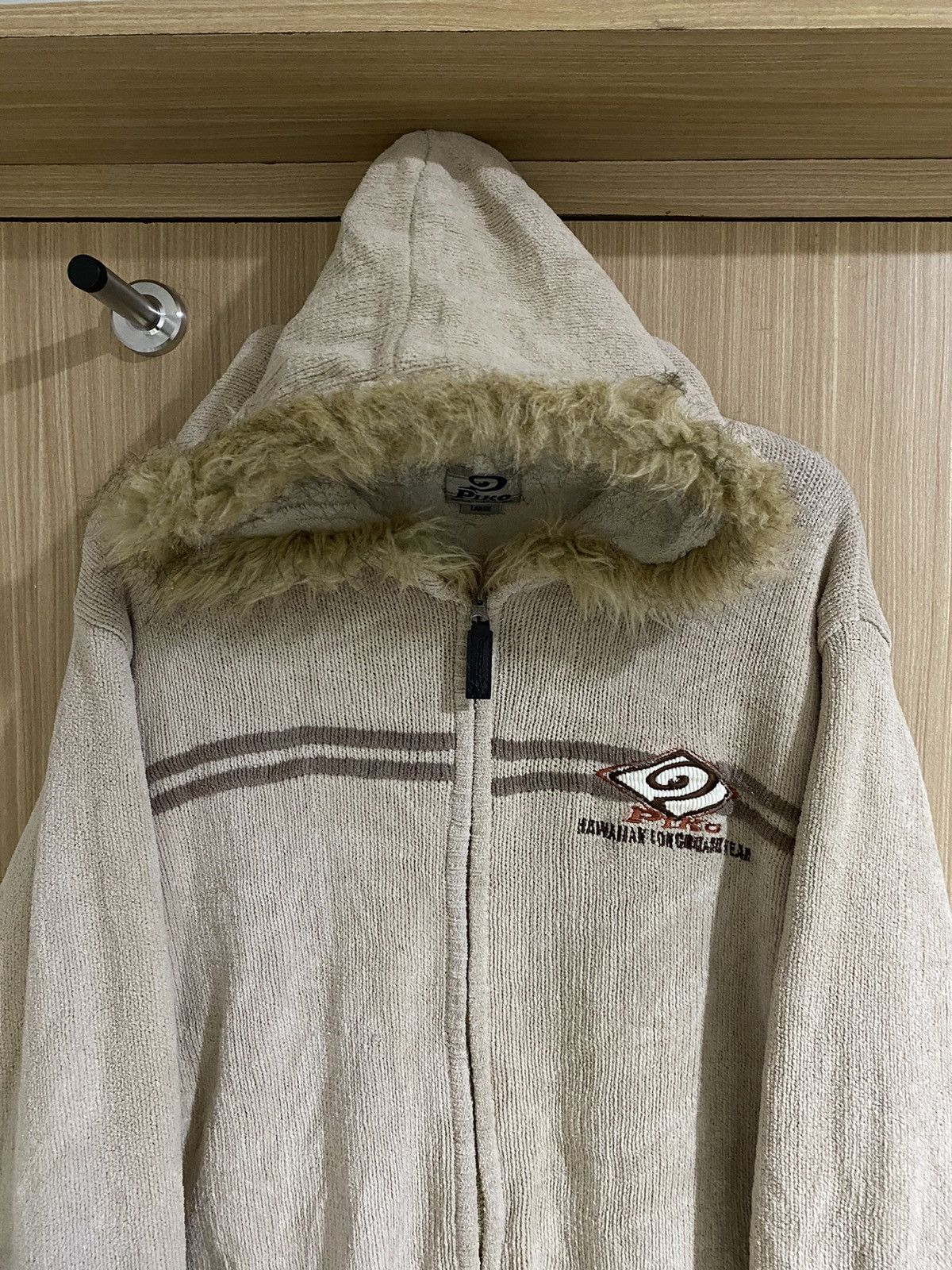 If Six Was Nine × Japanese Brand × Le Grande Bleu (L.G.B.) Piko embroidery poem fur zip hoodie lgb ifsixwasnine Size US L / EU 52-54 / 3 - 2 Thumbnail