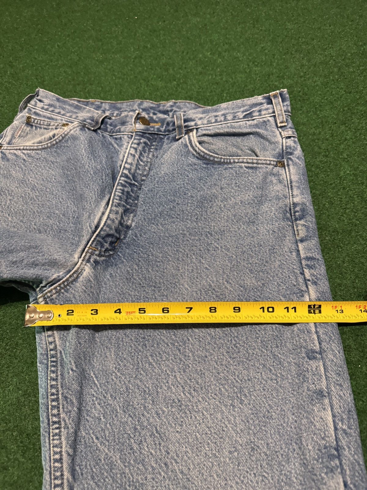 Carhartt Vintage 90s Carhartt Flannel Lined 34x33 Outdoor Work Jeans Size 34" / US 12 / IT 48 - 10 Thumbnail