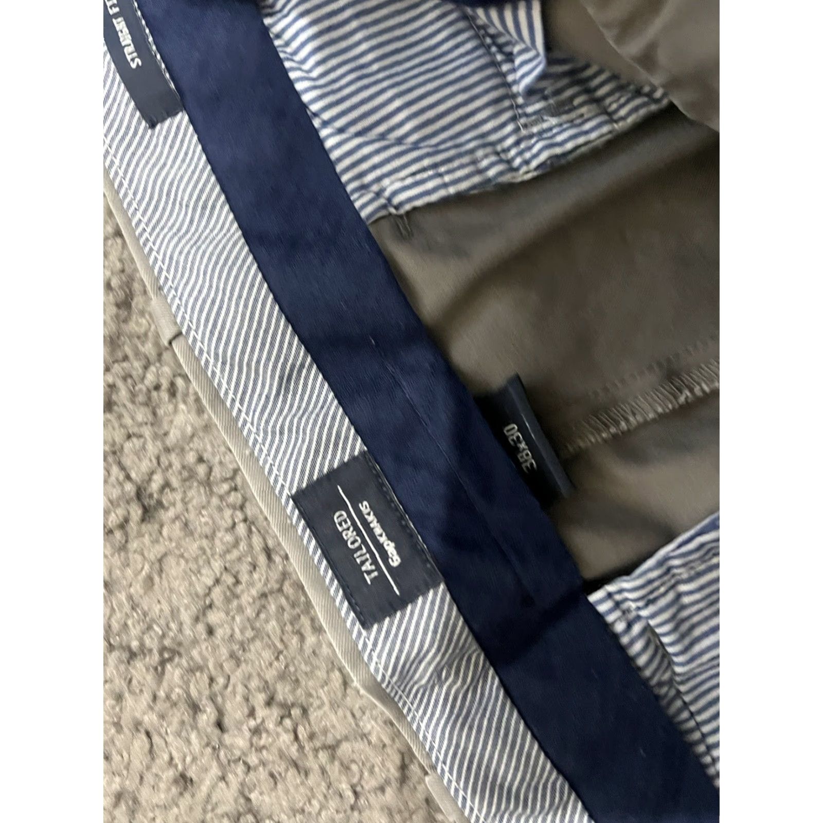 Gap Gap Khakis Tailored Men’s Straight Fit Sz 38X30 Gray Flat Front Pants Size US 38 / EU 54 - 6 Thumbnail