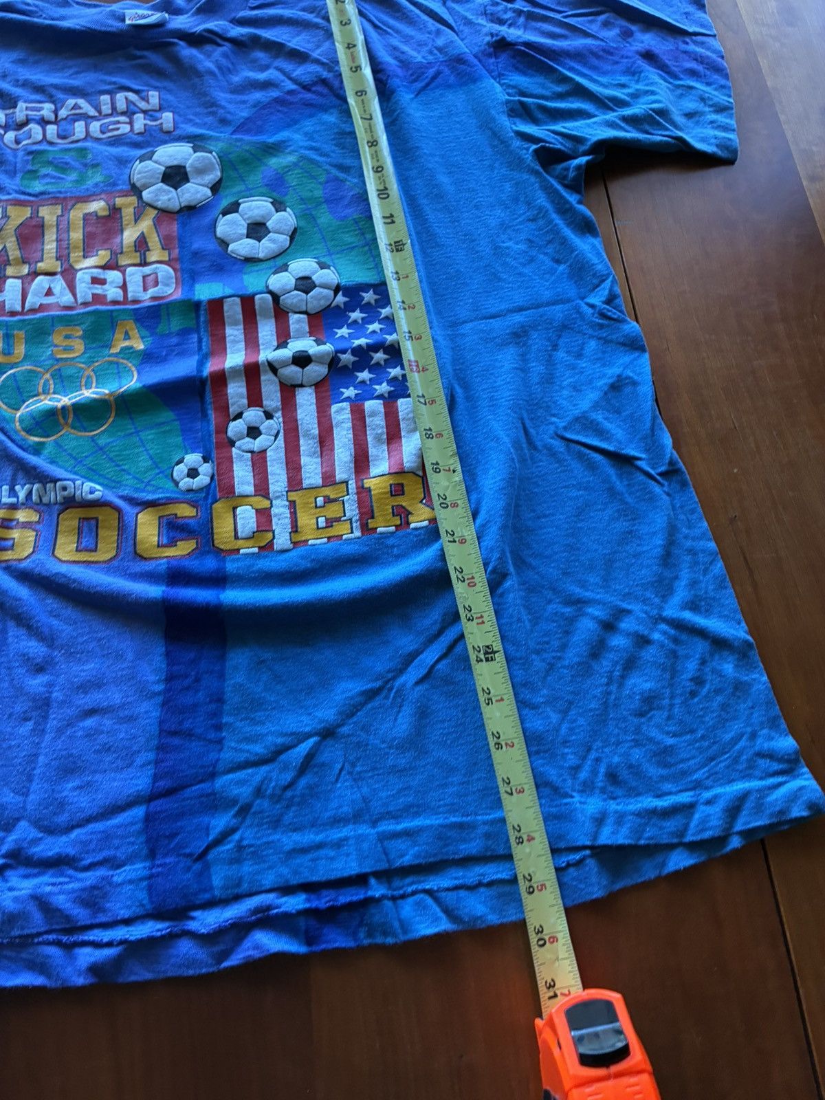 Vintage Vintage 90s USA Soccer tee shirt Size US XL / EU 56 / 4 - 5 Thumbnail