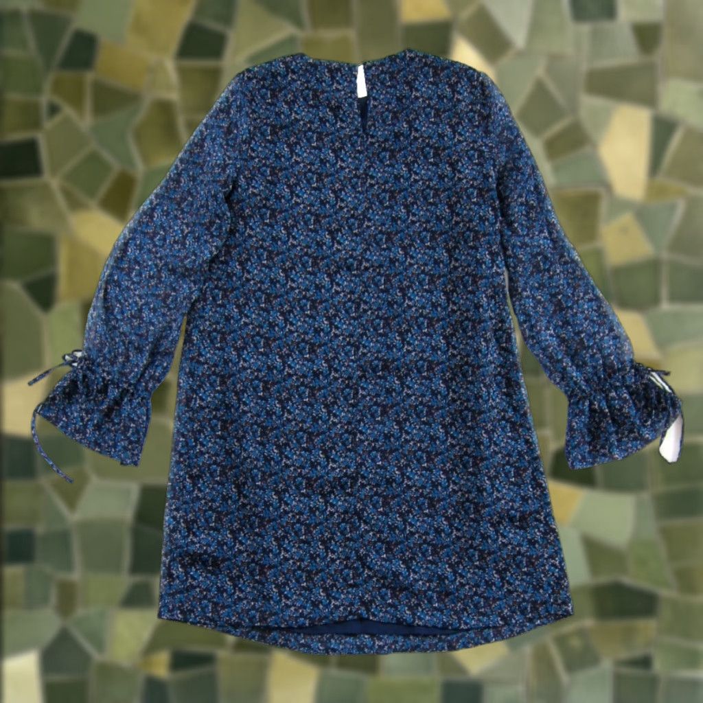 Vintage A Pea In The Pod Maternity Floral Long Sleeve Tunic Blue XS Dress Size XS / US 0-2 / IT 36-38 - 1 Thumbnail