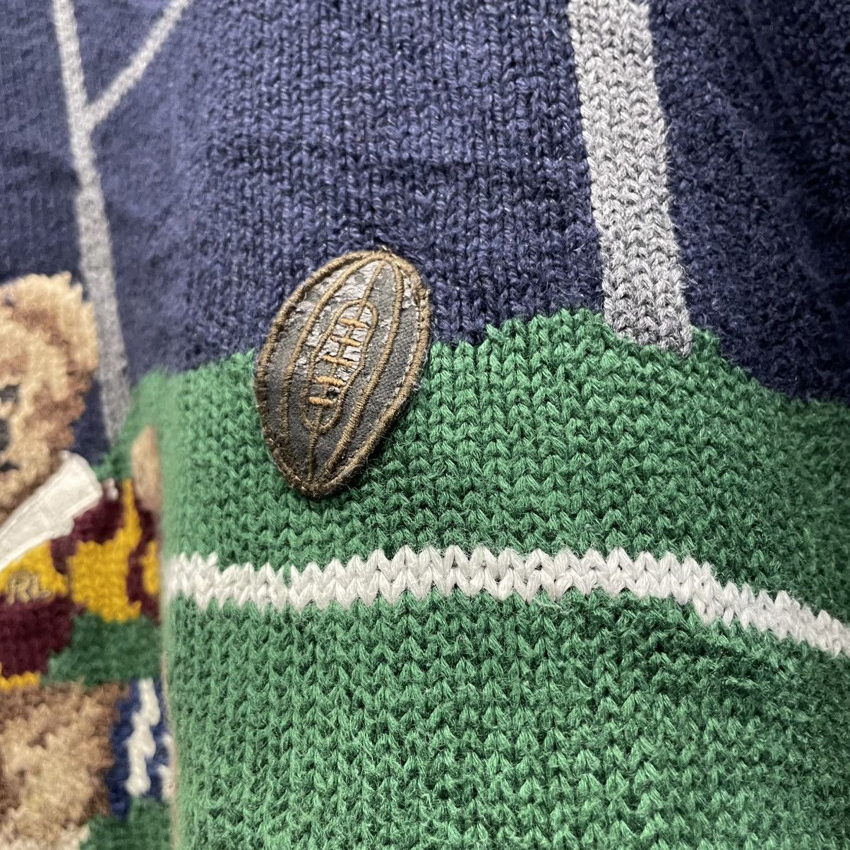 Polo Ralph Lauren × Vintage Polo Ralph Lauren Polo Bear Sweater Rugby bear Size US L / EU 52-54 / 3 - 7 Thumbnail