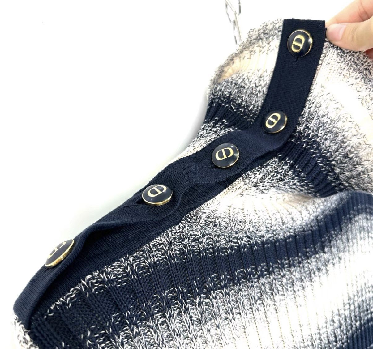 Dior Dior gradient colorblock striped turtleneck sweater K12 Size S / US 4 / IT 40 - 4 Thumbnail
