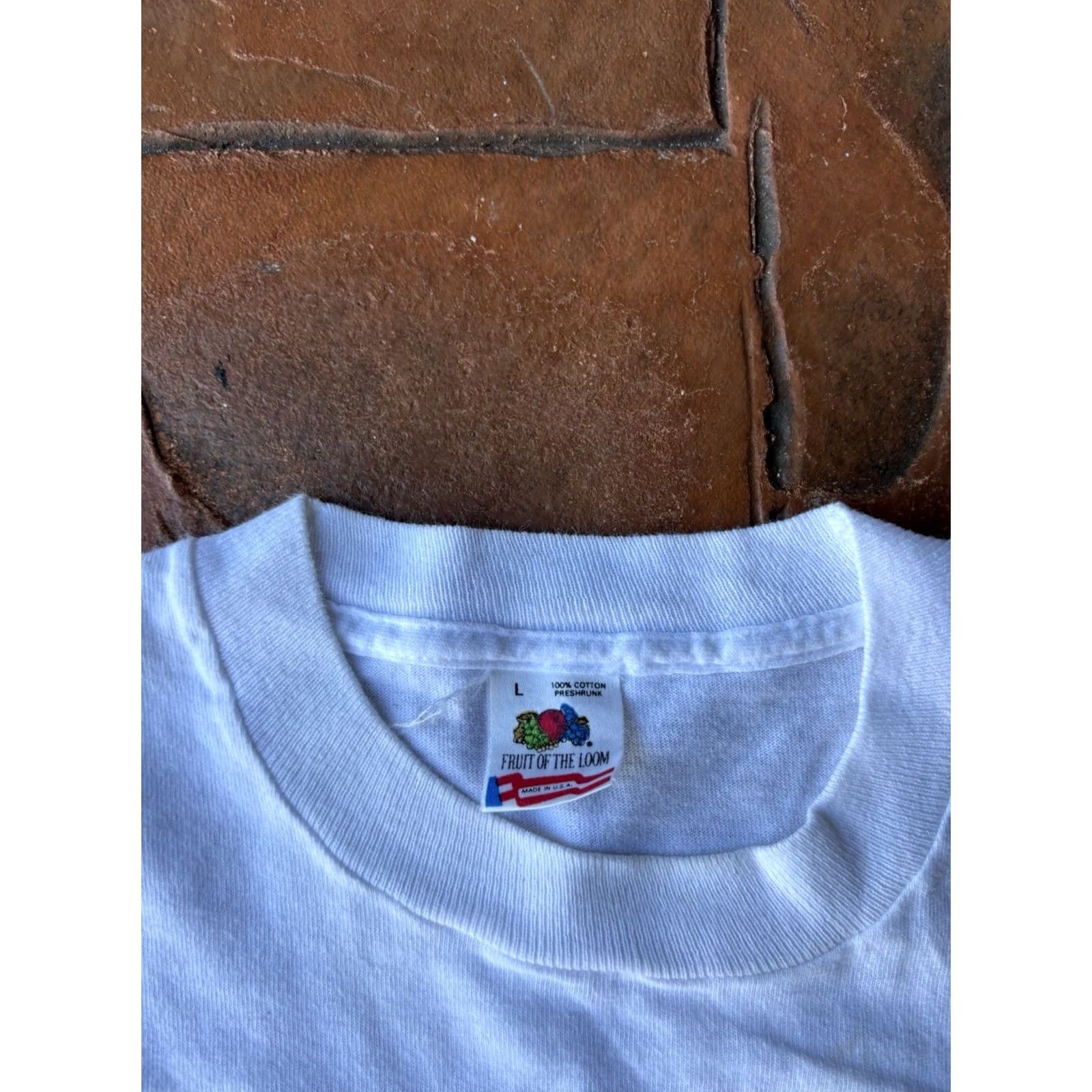 Hanes VINTAGE Hanes Rockport Mass Sailboats T-Shirt Large White Cotton Blend USA Graphic Print Crew Neck Men Size US L / EU 52-54 / 3 - 2 Thumbnail