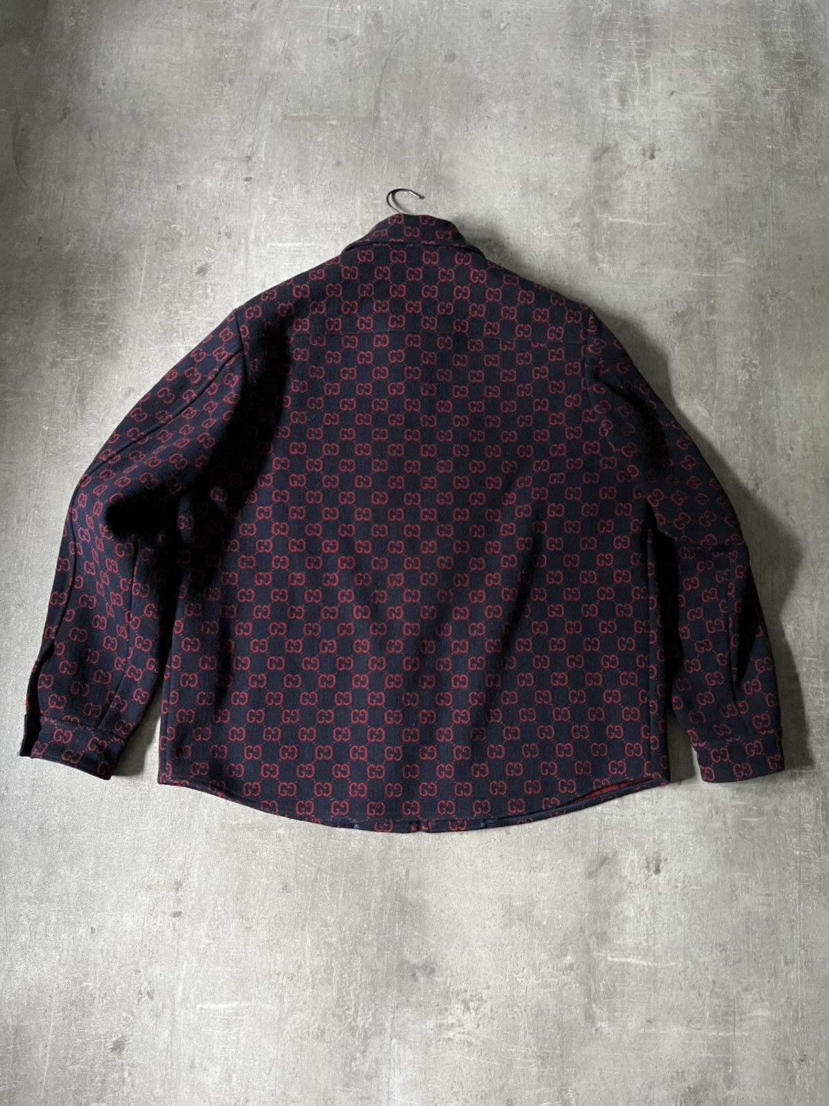 Gucci Gucci GG Jacquard shirt jacket wool Size US M / EU 48-50 / 2 - 7 Thumbnail