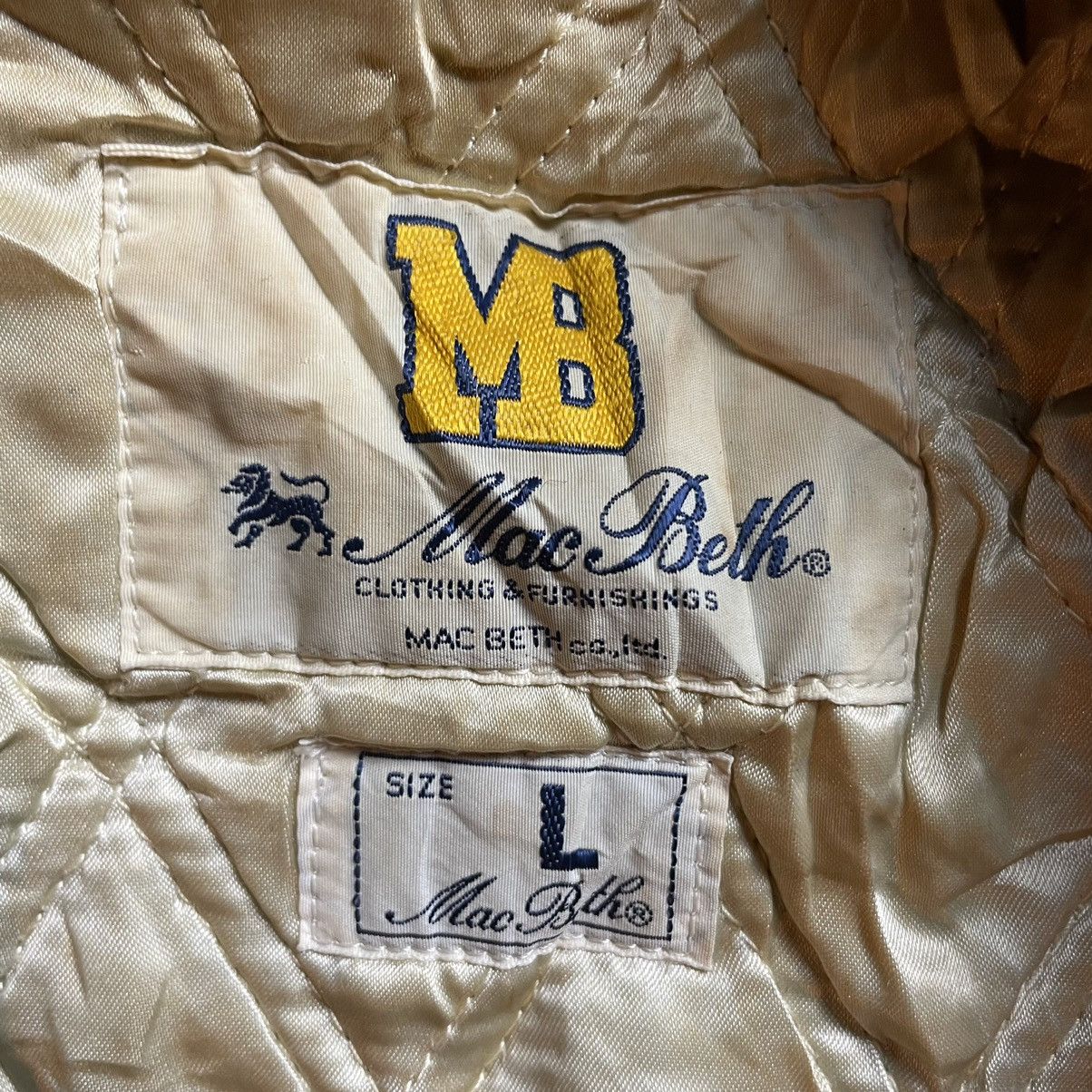 Macbeth VINTAGE MACBETH WOOL + LEATHER VARSITY JACKET Size US L / EU 52-54 / 3 - 10 Thumbnail