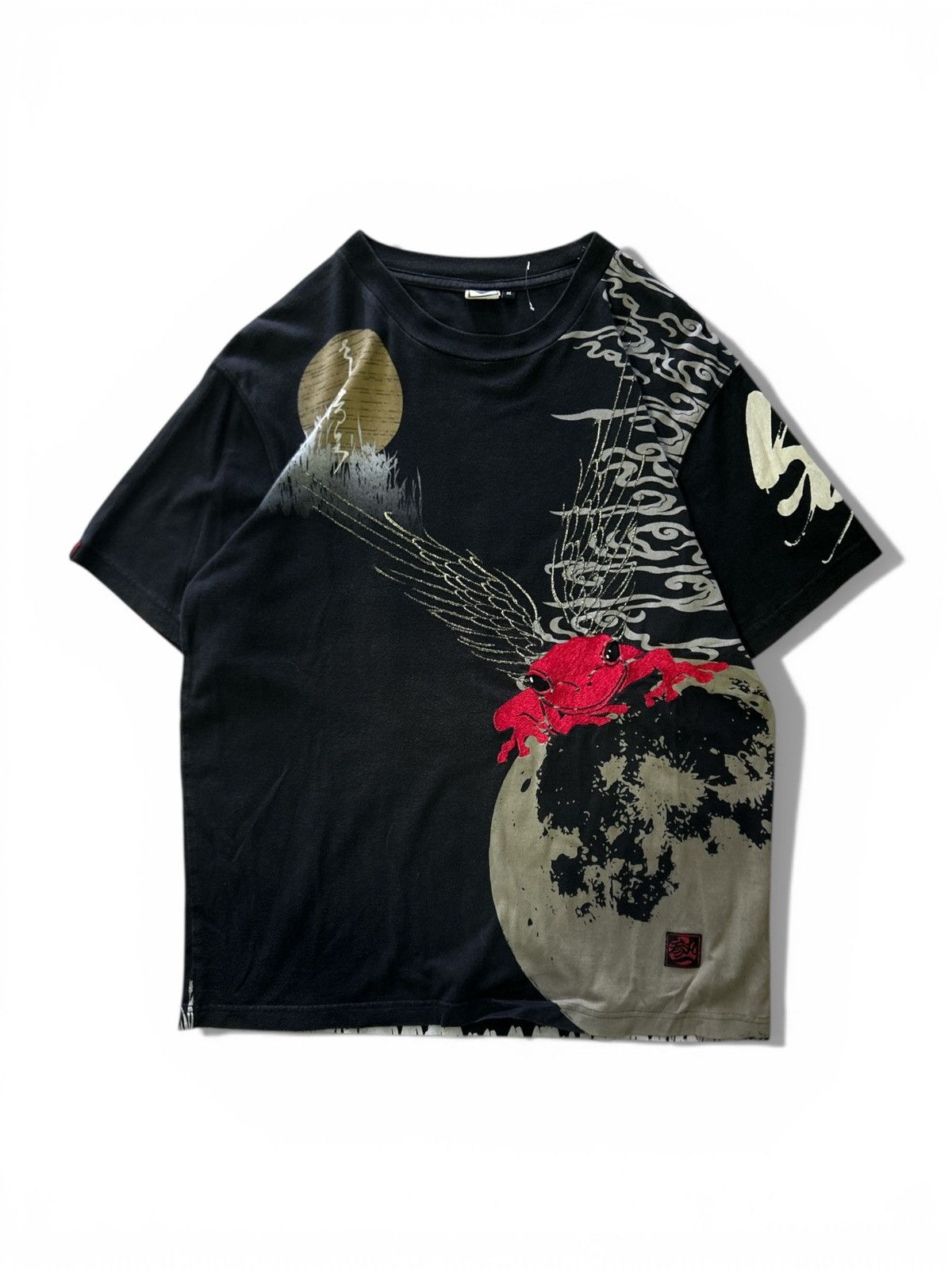 Japanese Brand VTG Satori Winged Frog Japanese Folklore Graphic Embroidered Size US XL / EU 56 / 4 - 1 Thumbnail