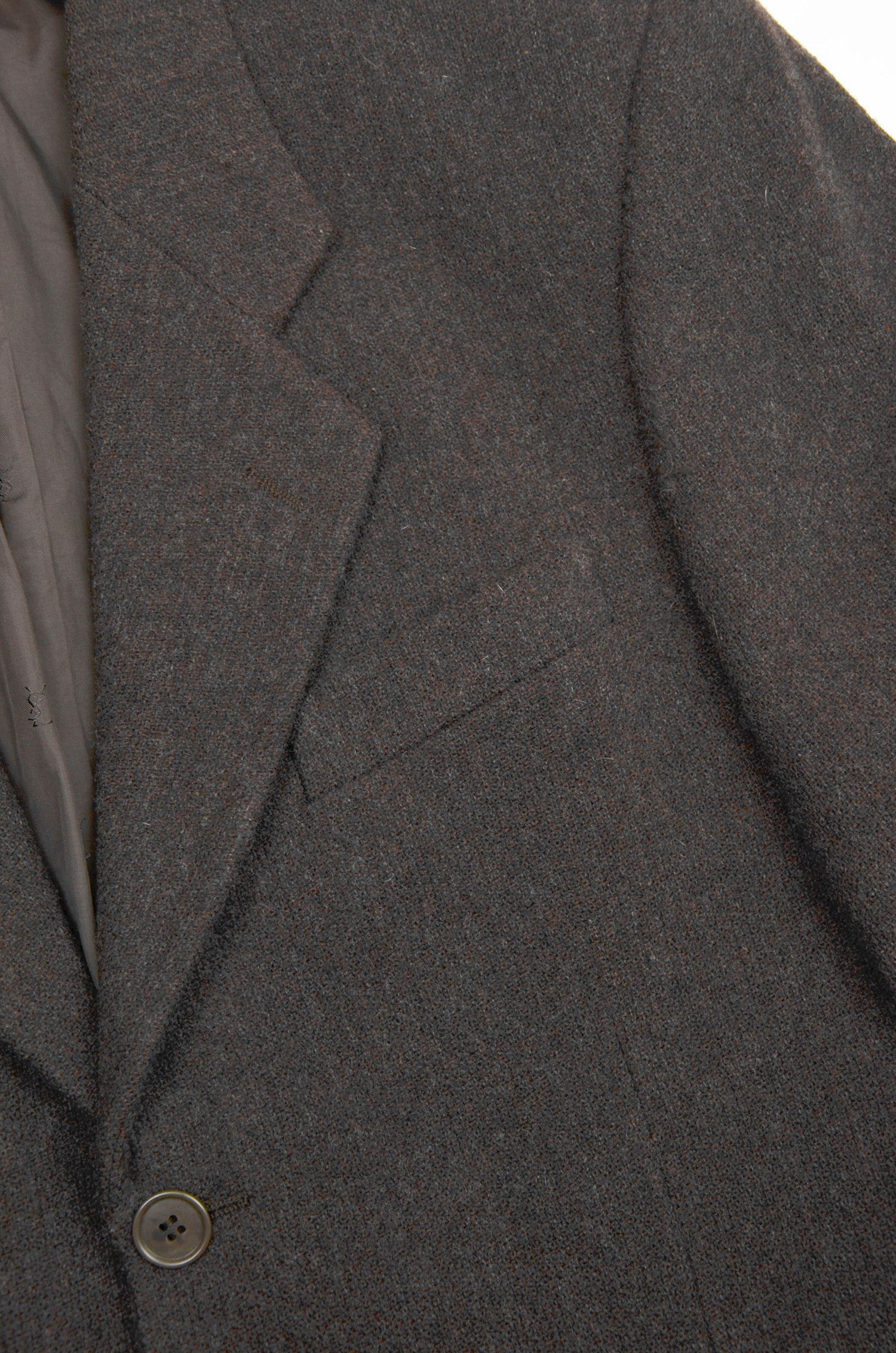 Vintage Yves Saint Laurent pour Homme Wool Brown Blazer M Size 48R - 7 Thumbnail