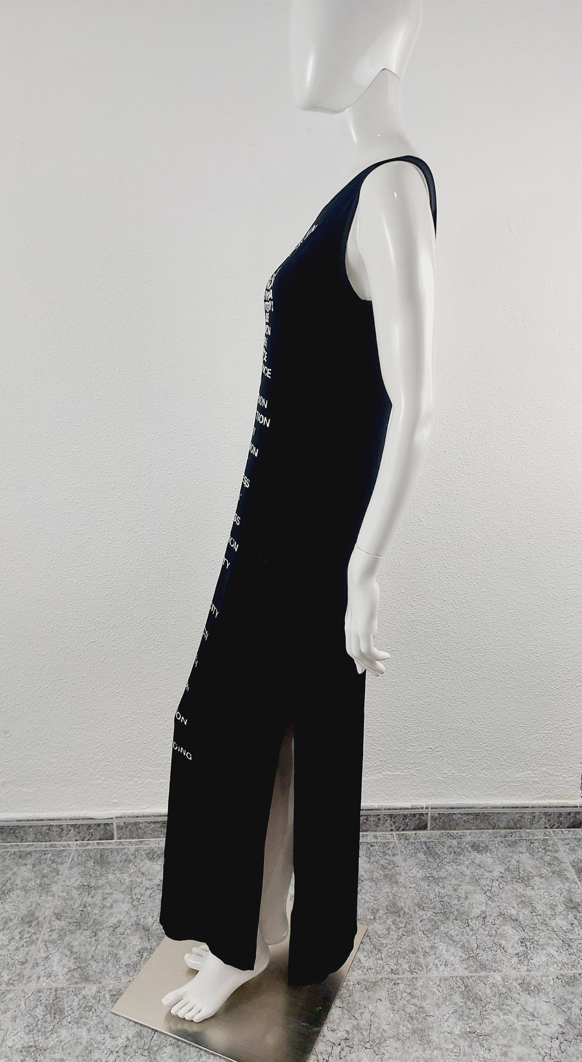 Moschino Moschino Text Words Typography 2000 Millenium Maxi Dress Size M / US 6-8 / IT 42-44 - 5 Thumbnail