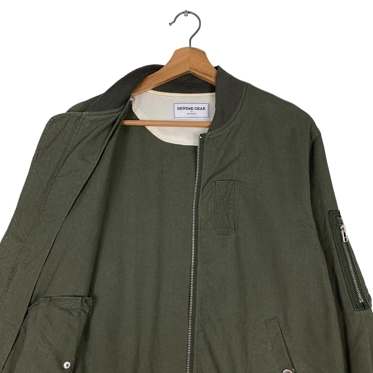 Denime DENIME GEAR Green Bomber Jacket #0933-C41 Size US L / EU 52-54 / 3 - 10 Thumbnail
