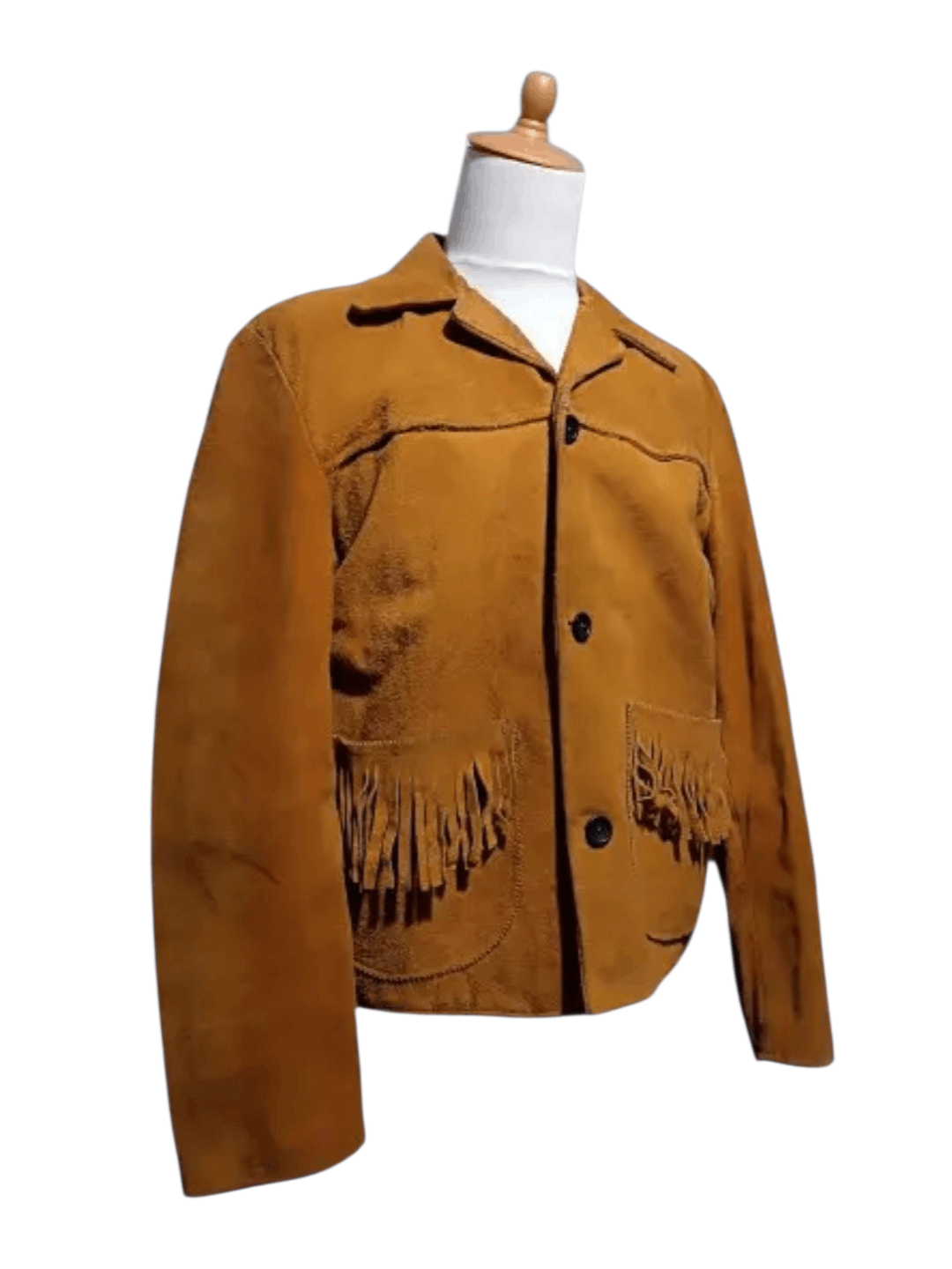 Vintage Vintage Fringe Western Suede Jacket Size US L / EU 52-54 / 3 - 4 Thumbnail