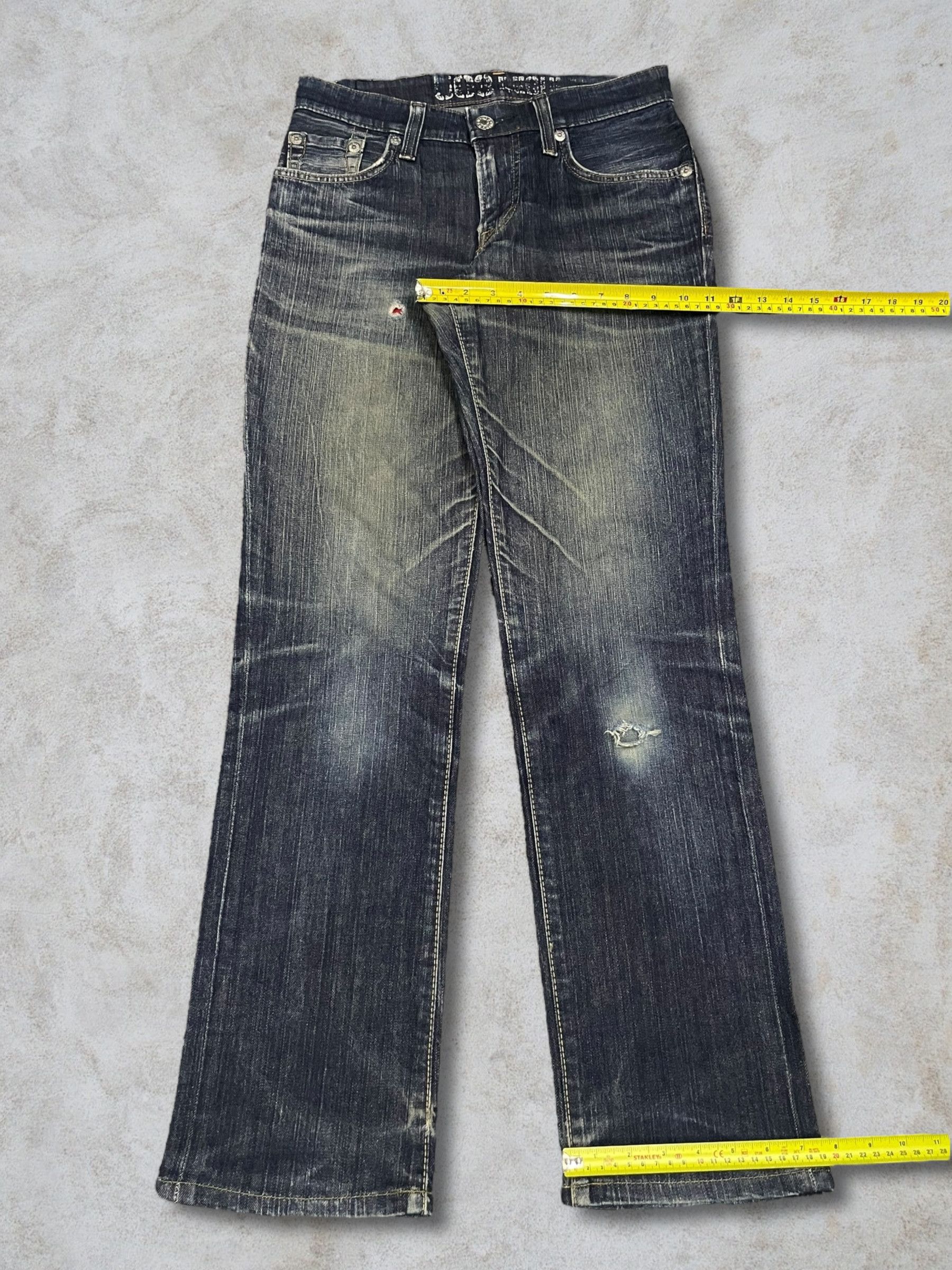 Edwin Vintage Edwin Blue Trip Distressed Straight Cut Washed Jeans Size US 28 / EU 44 - 13 Thumbnail