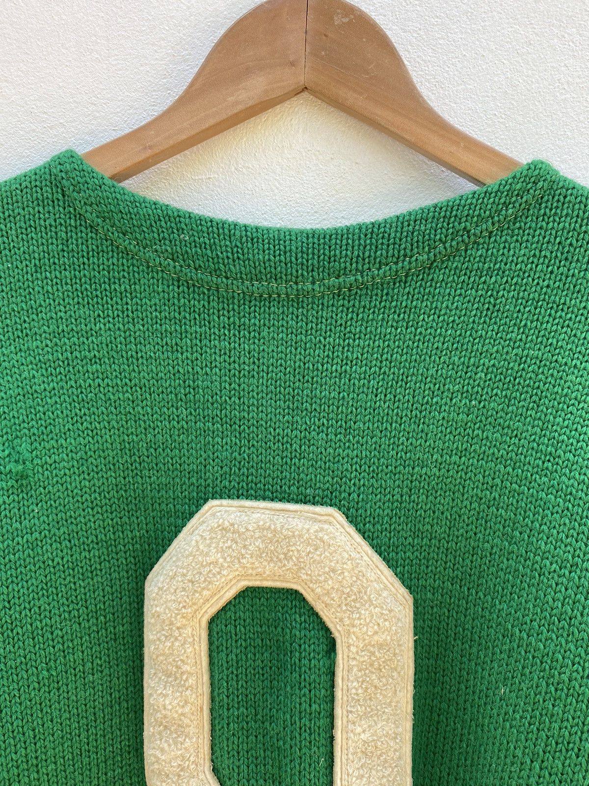 Designer × Vintage Nelson knitting Green Knit Sweater with Front Logo Patch Size M / US 6-8 / IT 42-44 - 20 Thumbnail
