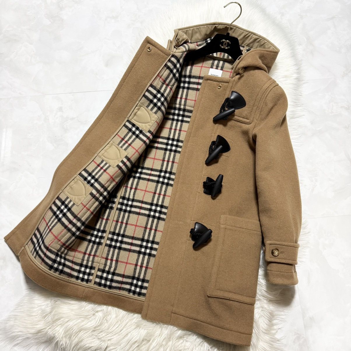 Burberry Burberry , leather trimmed, hooded, duffle coat Size XS / US 0-2 / IT 36-38 - 6 Thumbnail