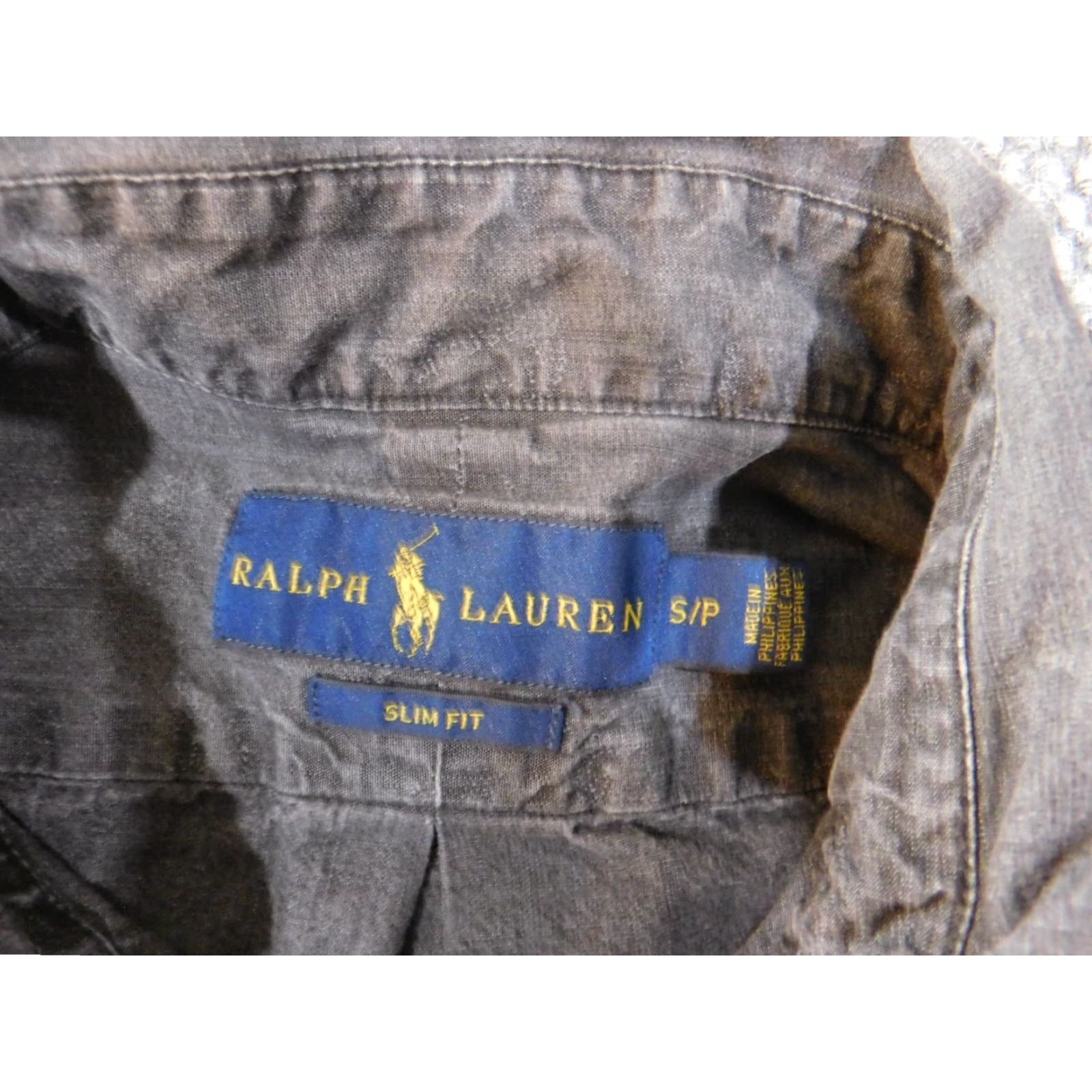 Ralph Lauren Ralph Lauren Shirt Mens Small Gray Paisley Slim Fit Button-Up Logo Classic Size US S / EU 44-46 / 1 - 5 Thumbnail