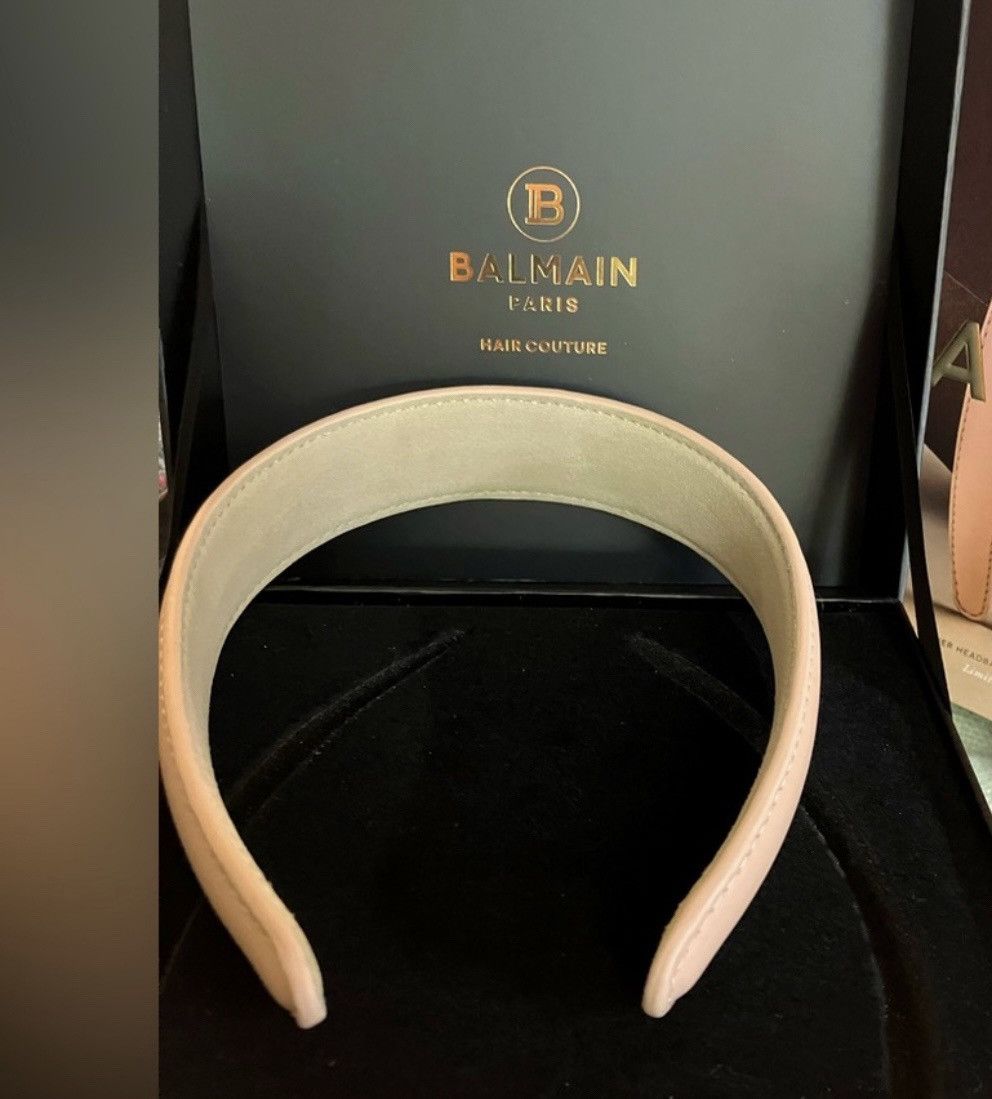Balmain Balmain Hair Couture Leather Headband Size ONE SIZE - 10 Thumbnail