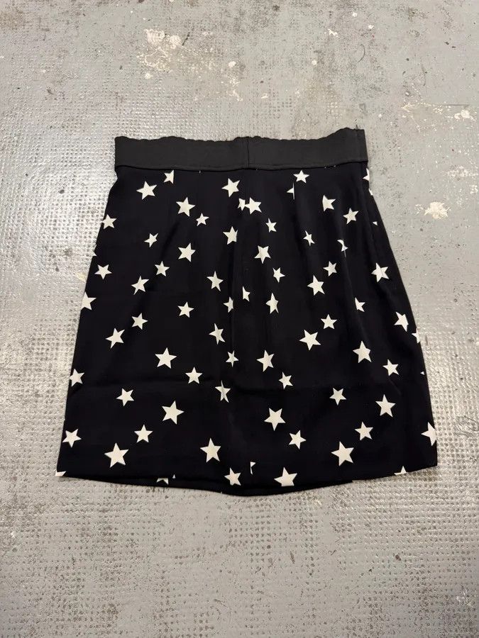 Designer × Dolce & Gabbana × Vintage FW2011 Dolce & Gabbana Black Stars Skirt Size 27" / US 4 / IT 40 - 4 Thumbnail