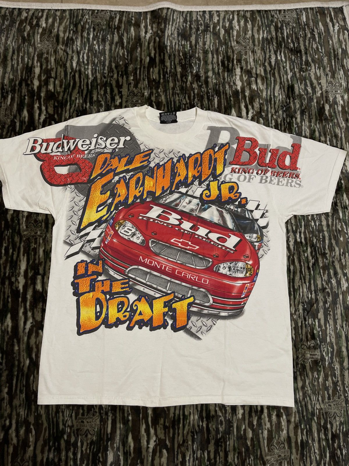 Chase Authentics Budweiser Dale Earnhardt Jr. Monte Carlo NASCAR tee #vintage Size US L / EU 52-54 / 3 - 1 Thumbnail