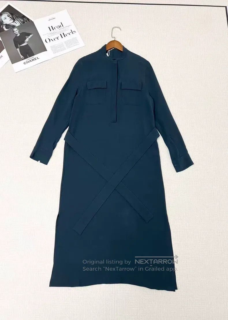 Loro Piana Loro Piana Silk solid color dress Size S / US 4 / IT 40 - 1 Thumbnail