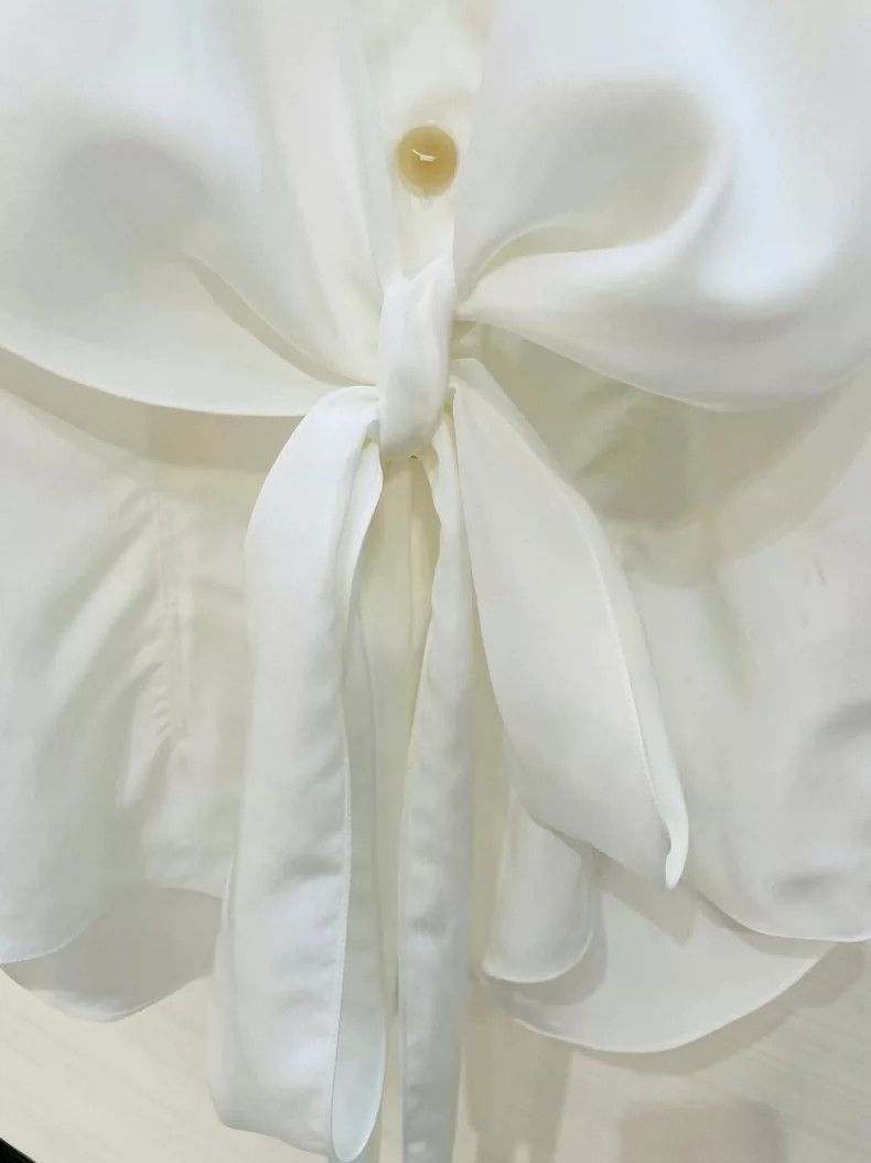 Loewe white silk blouse by Loewe-2507 Size US S / EU 44-46 / 1 - 2 Thumbnail