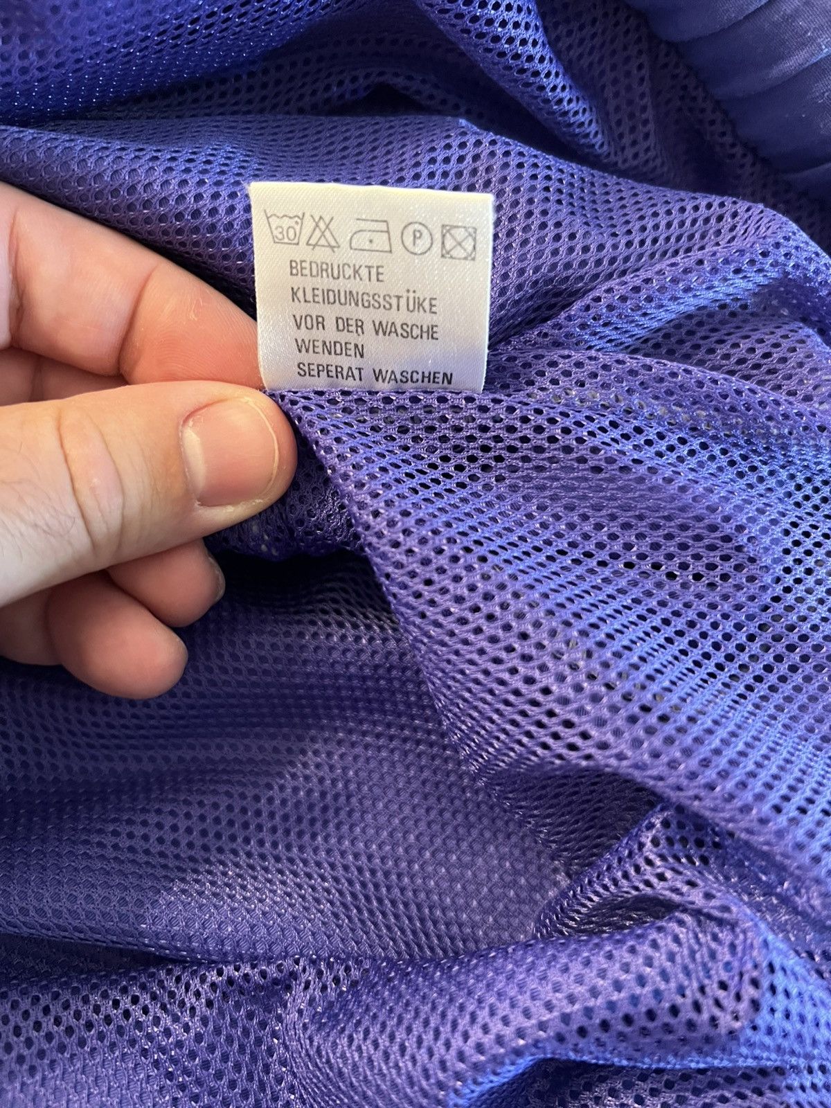 Asics Vintage Asics trilete line windbreaker bluish purple Size US XXL / EU 58 / 5 - 8 Thumbnail