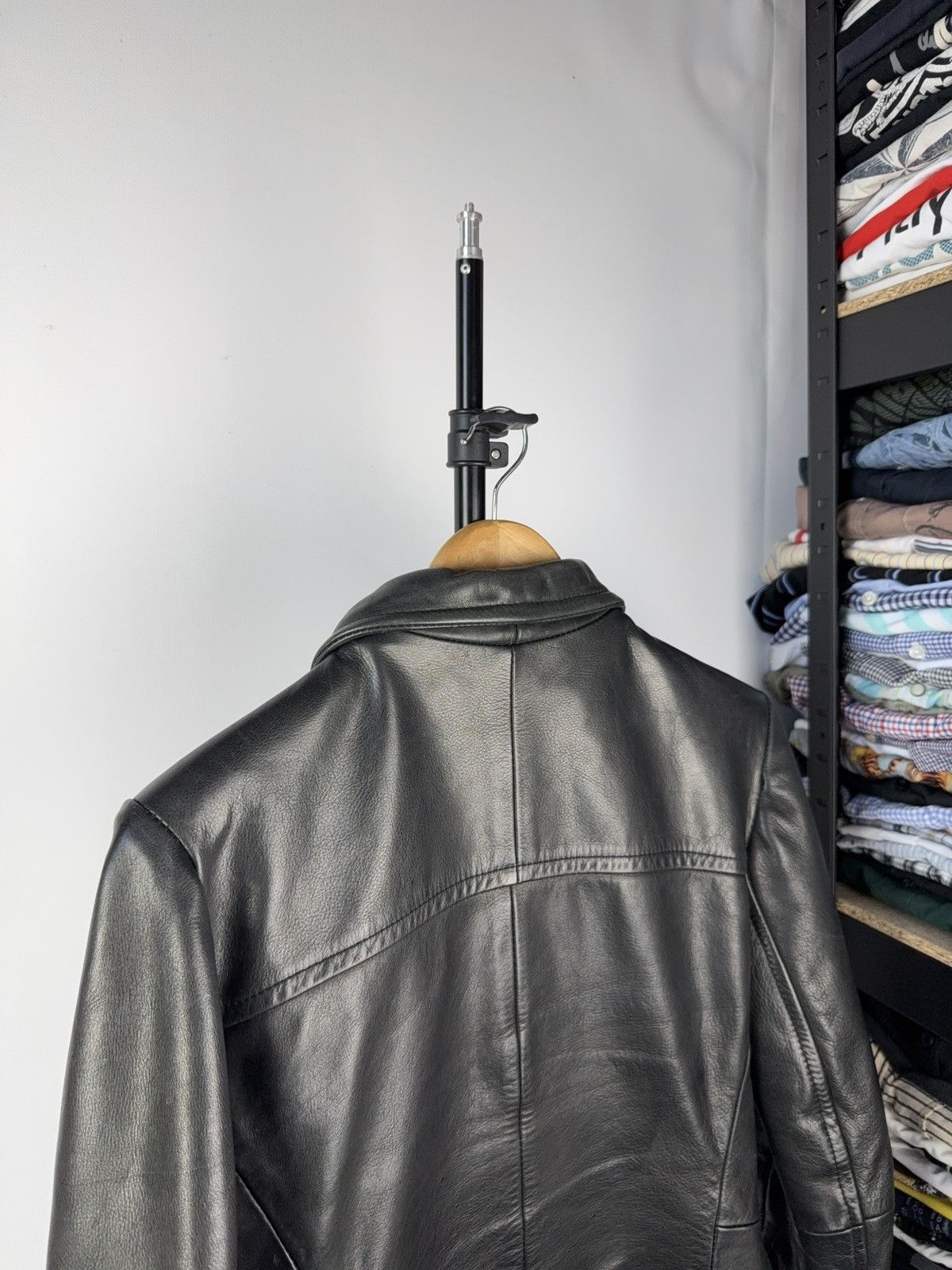 VINTAGE 90’s Rock Y2K LEATHER MOTO Racing BIKER JACKET