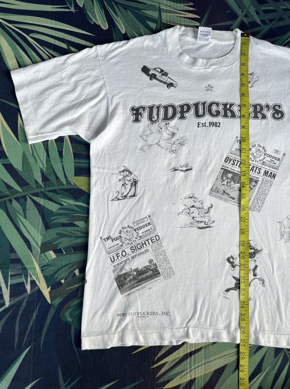 Fruit Of The Loom × If Six Was Nine ▶️ Vintage 90s FUDPUKER'S ©️ 1992 FUDPuKER'S,INC Size US L / EU 52-54 / 3 - 13 Thumbnail
