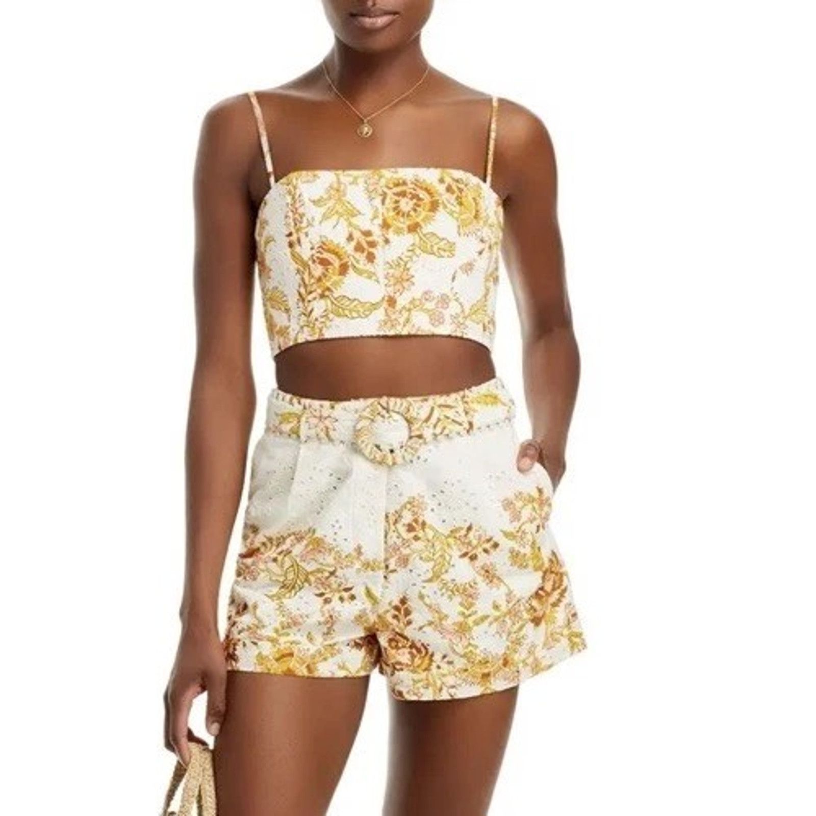 Hemant & Nandita Hemant & Nandita Tora Crop Top Size L, MSRP: 250$ Size L / US 10 / IT 46 - 1 Thumbnail