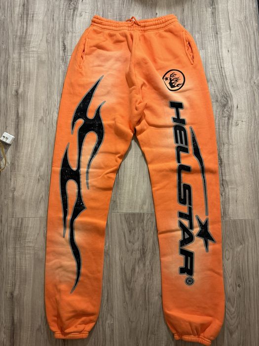 Hellstar Flame Flare Sweatpants Yellow