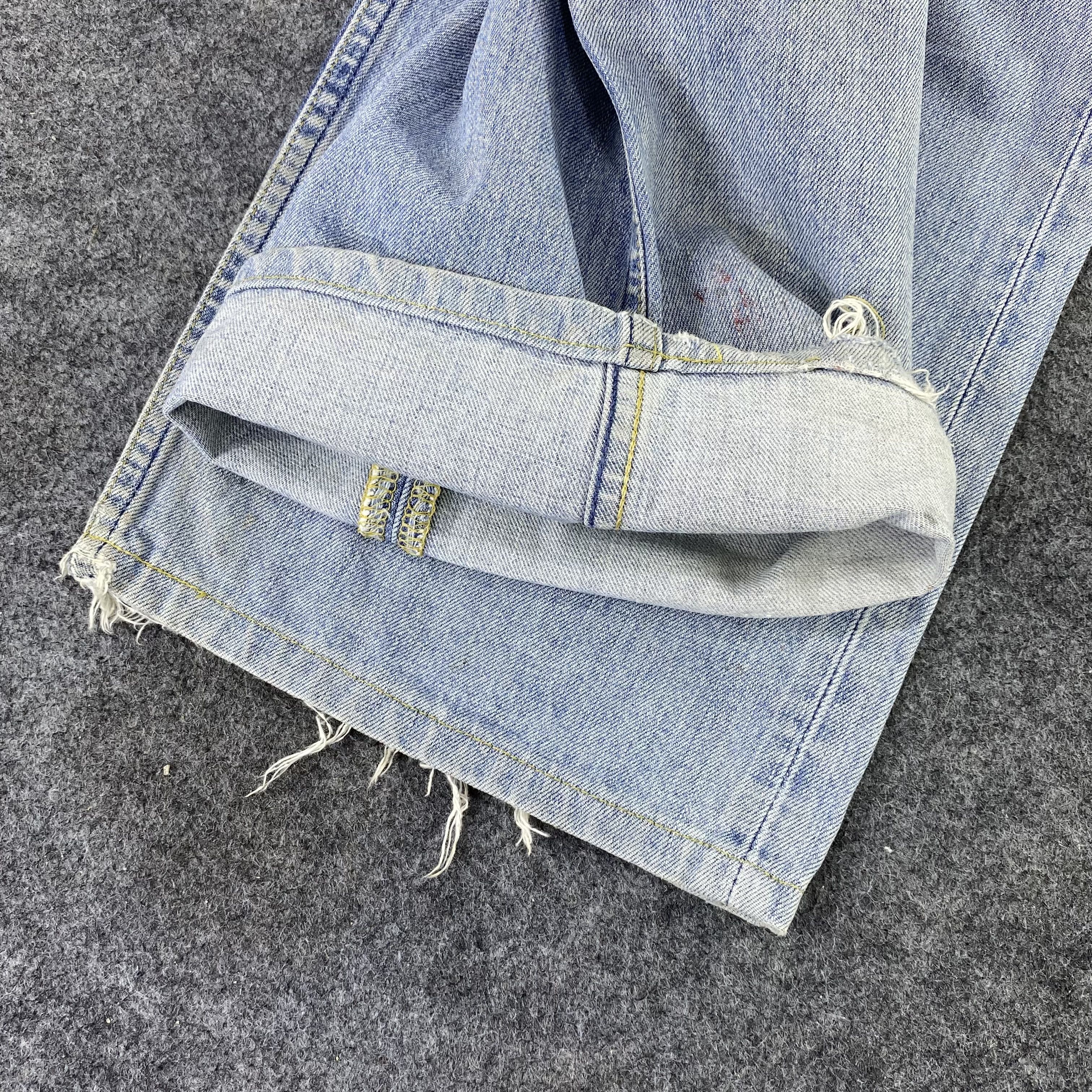 Jean × Levi's Vintage Levi's 504 Distress Blue Wash Jeans - J1150 Size US 32 / EU 48 - 17 Thumbnail