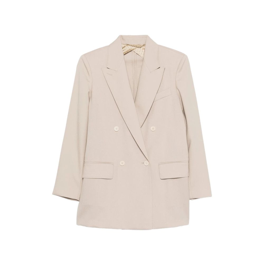 Max Mara Max Mara NEUTRALS Jackets - Fitted Jackets Size M / US 6-8 / IT 42-44 - 1 Thumbnail