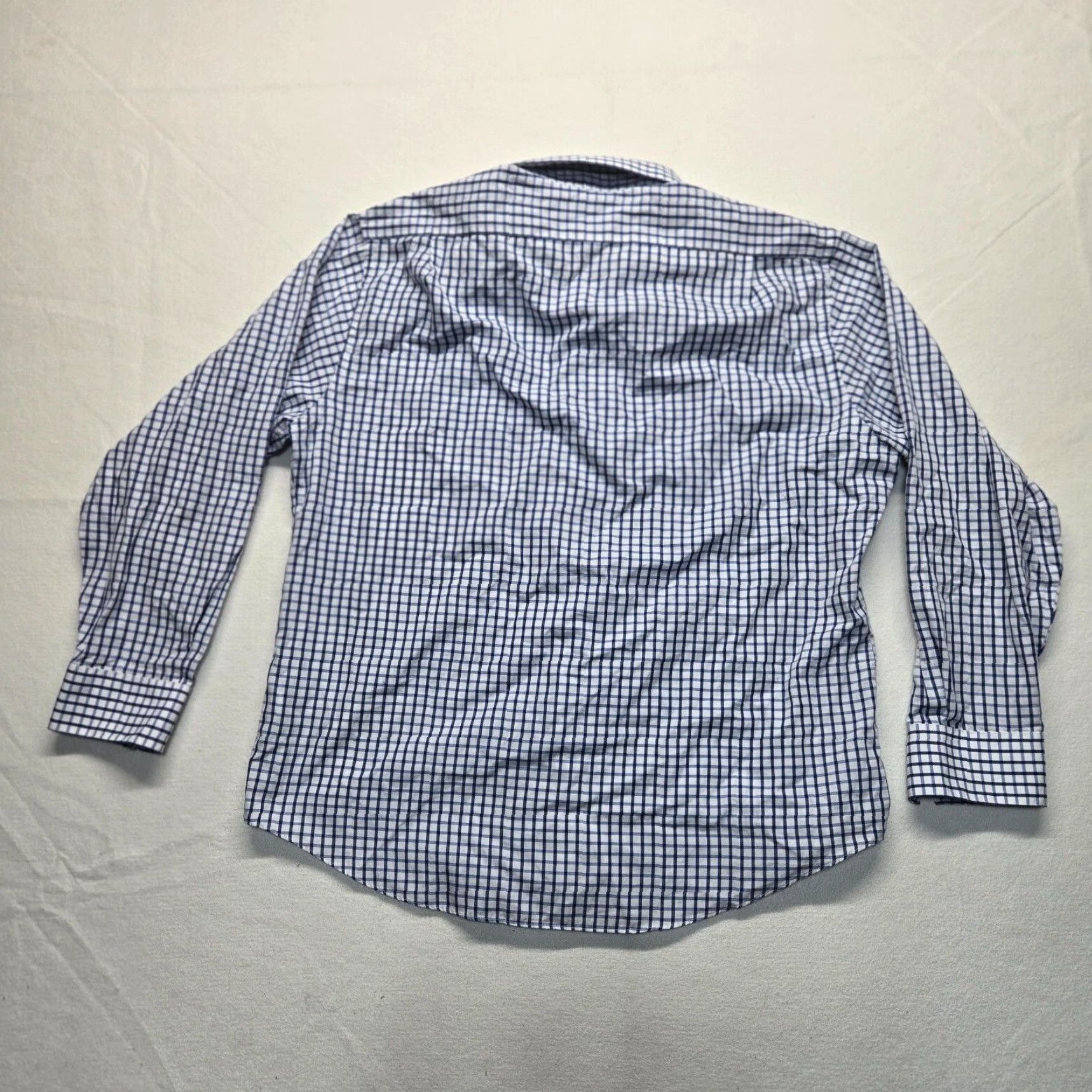 Van Heusen Van Heusen Shirt Button-Up Long Sleeve White Blue Checkered 18 Mens Store Brand 18 Size US XXL / EU 58 / 5 - 8 Thumbnail