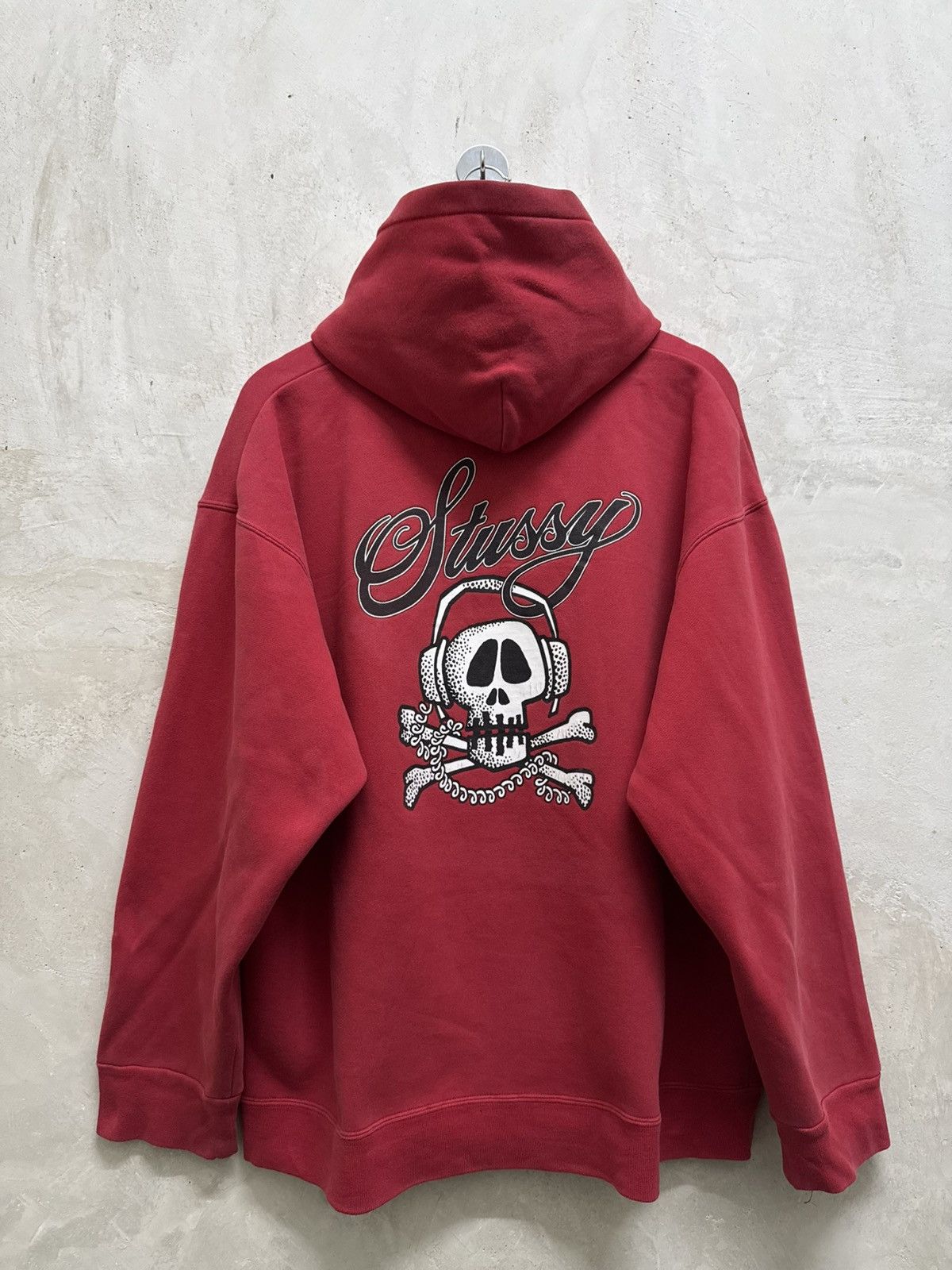 Stussy Early 2000s Stussy Skull Headphones Hoodie Size US XL / EU 56 / 4 - 1 Thumbnail