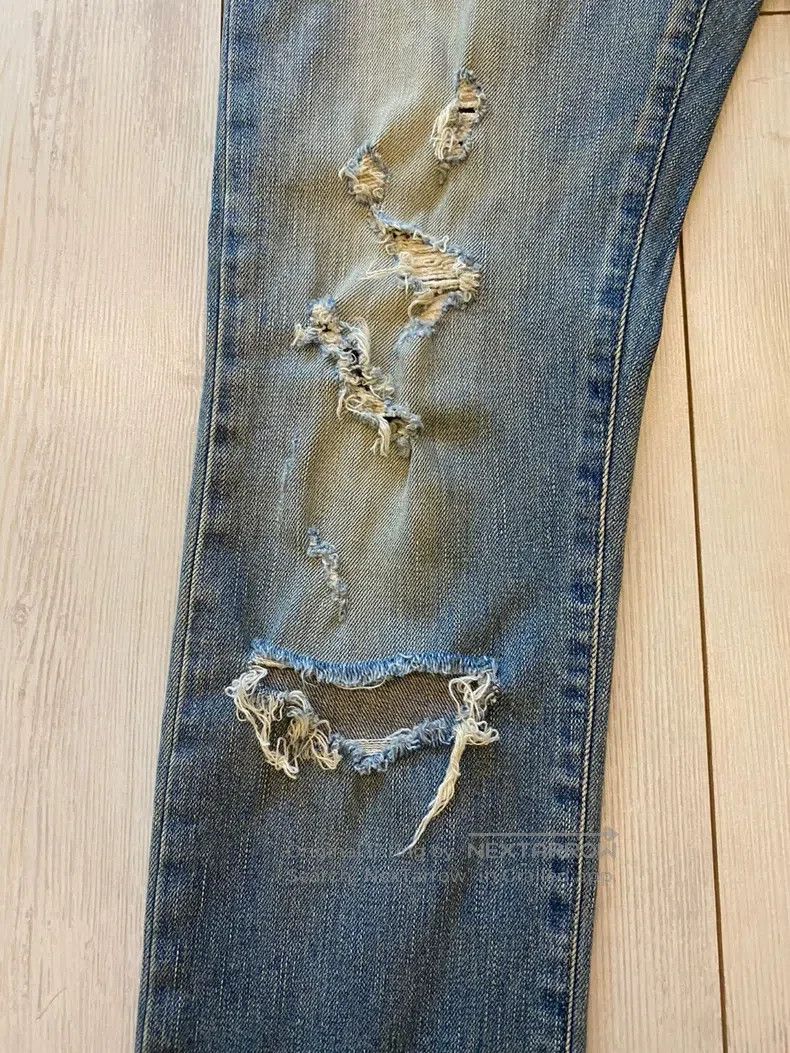 Saint Laurent Paris Saint Laurent Paris Blue ripped skinny jeans Size US 29 - 4 Thumbnail
