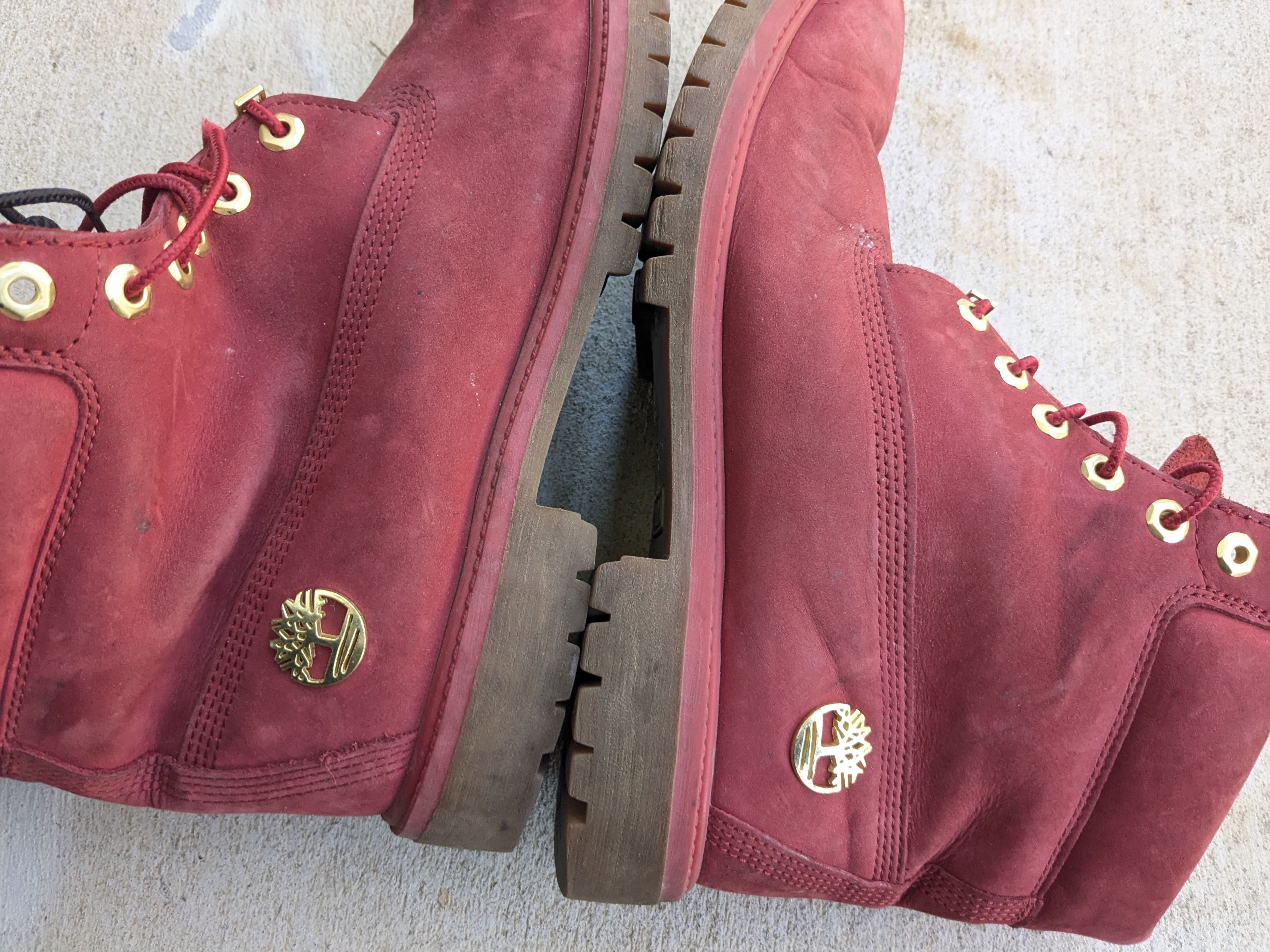 Timberland Timberland Boots Red Leather 11 M Suede Size US 11 / EU 44 - 6 Thumbnail