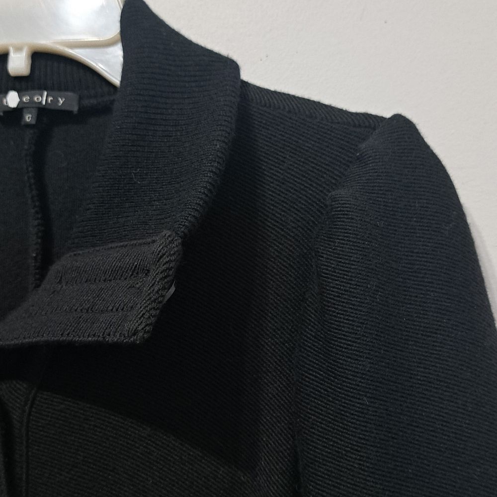 Theory Theory Wool Blend Button-Up Coat Preppy Goth School Girl Siz Size XS / US 0-2 / IT 36-38 - 6 Thumbnail