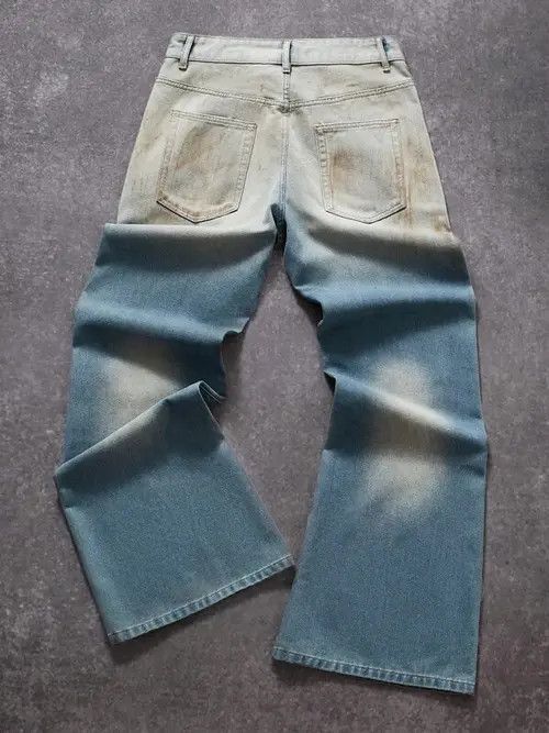 Japanese Brand × Vintage Vintage RETRO washed loose denim jeans Size US 36 / EU 52 - 2 Thumbnail
