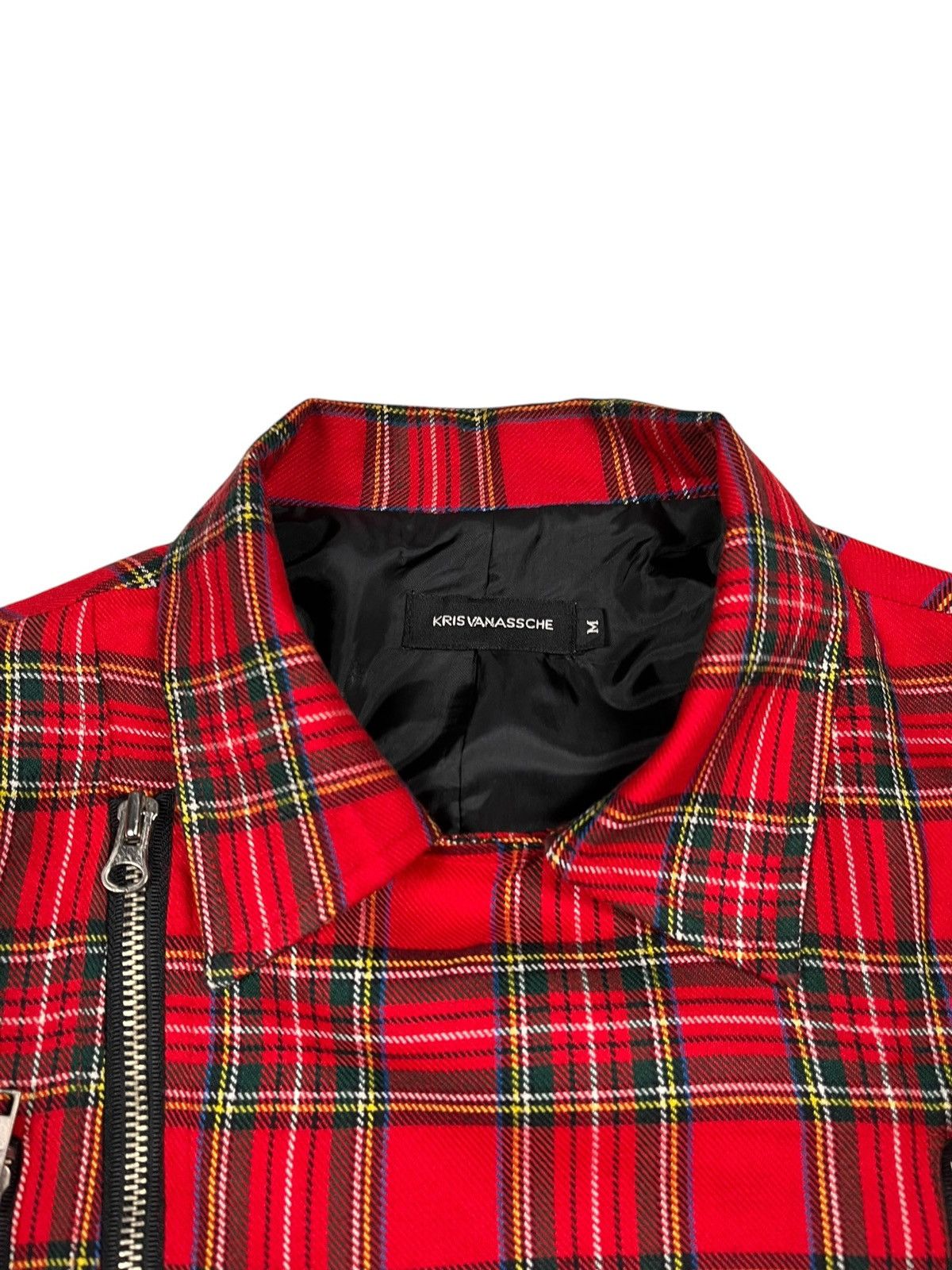 Kris Van Assche Ramones Style Kris Van Assche Bikers Jacket Tartan Size US S / EU 44-46 / 1 - 4 Thumbnail