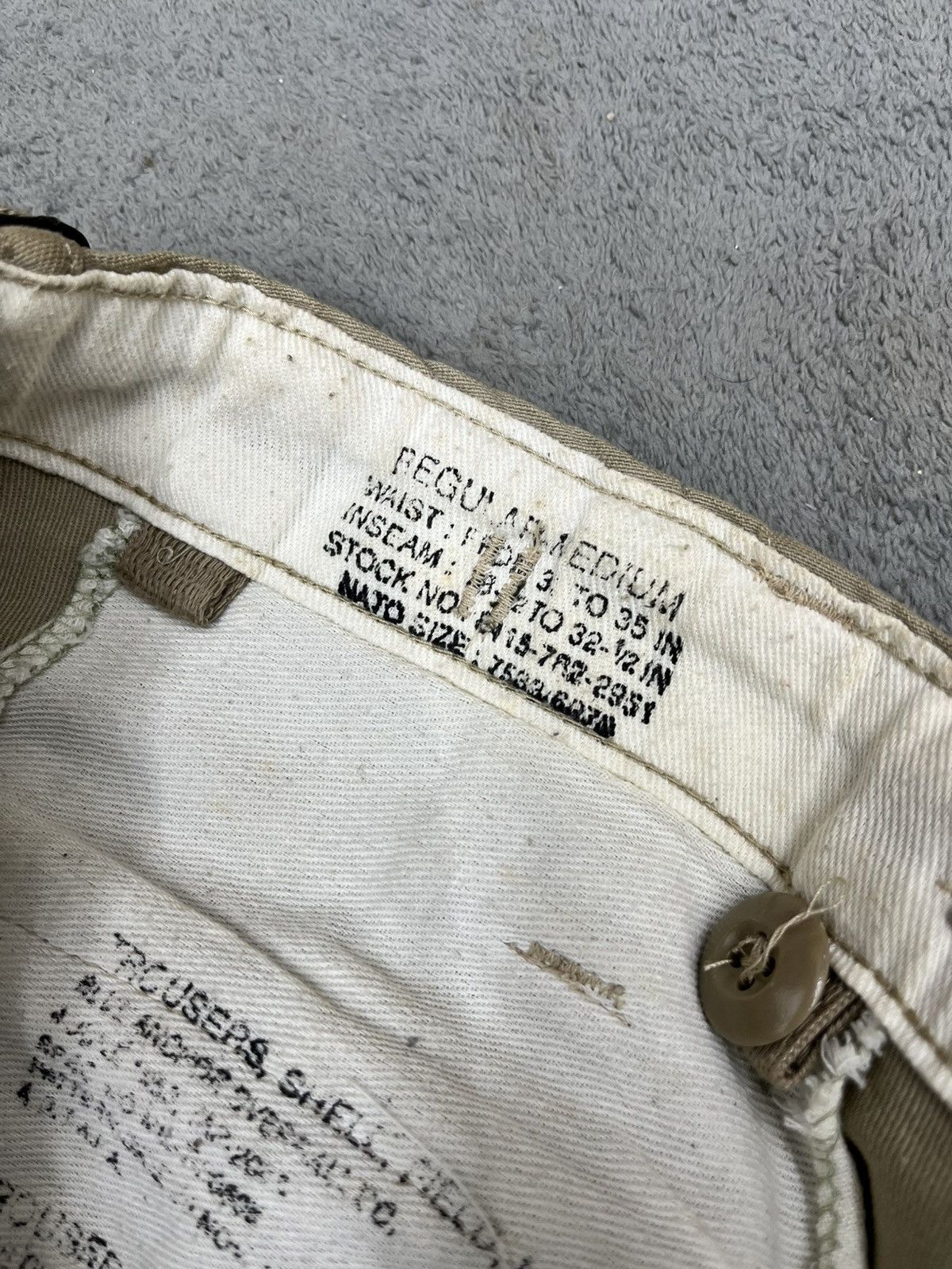 Vintage ARCHIVE💥BALLOON ARMY CARGO TROUSERS Size US 32 / EU 48 - 12 Thumbnail