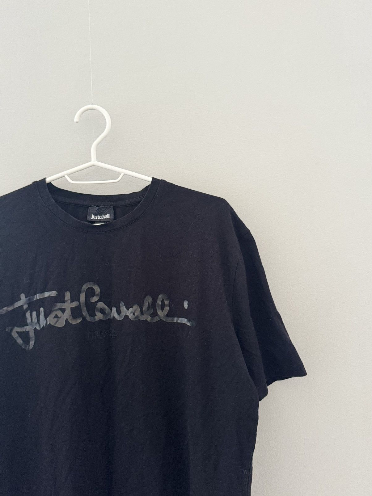 Just Cavalli × Roberto Cavalli × Vintage Just Cavalli Big Logo T-Shirt Size XXL / US 16-18 / IT 52-54 - 3 Thumbnail