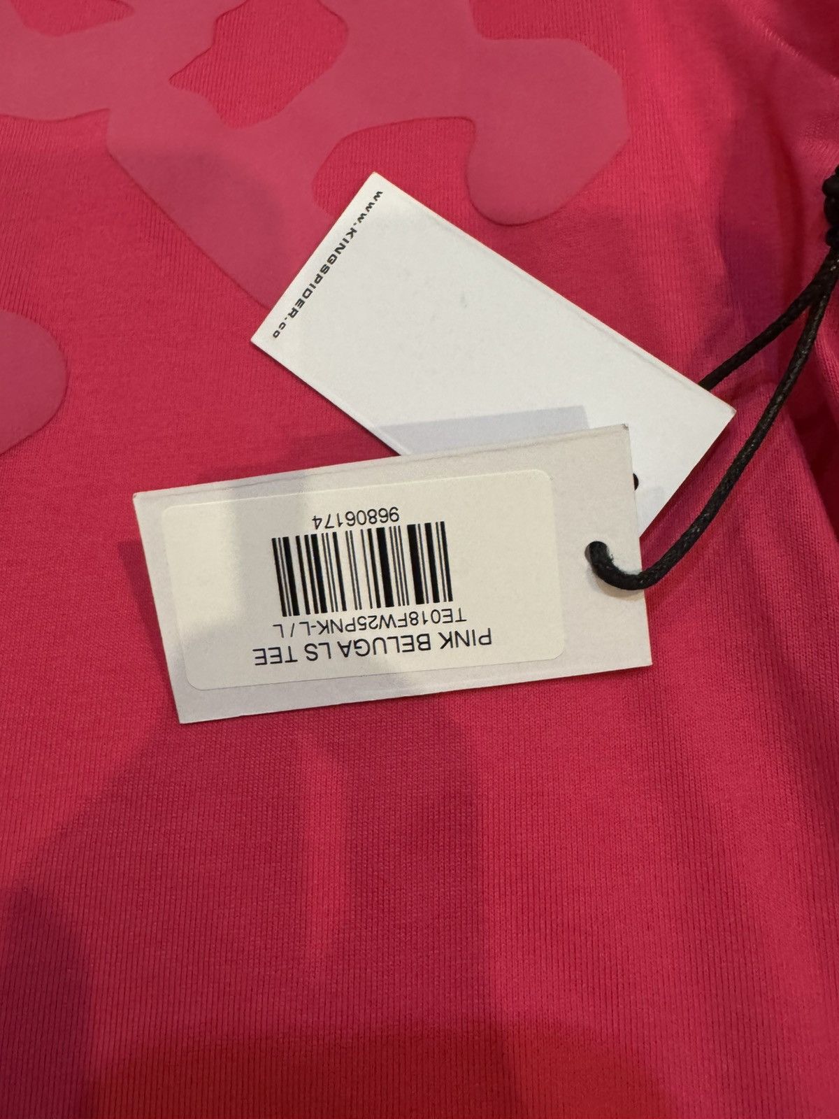 Sp5der Sp5der Beluga Longsleeve Pink FW25 - US- Size Large Size US L / EU 52-54 / 3 - 8 Thumbnail