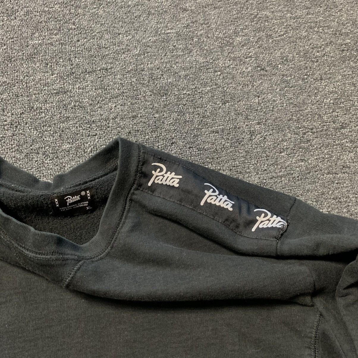 Patta Patta Amsterdam Script Logo lampas Sweatshirt Vintage Size US XL / EU 56 / 4 - 4 Thumbnail