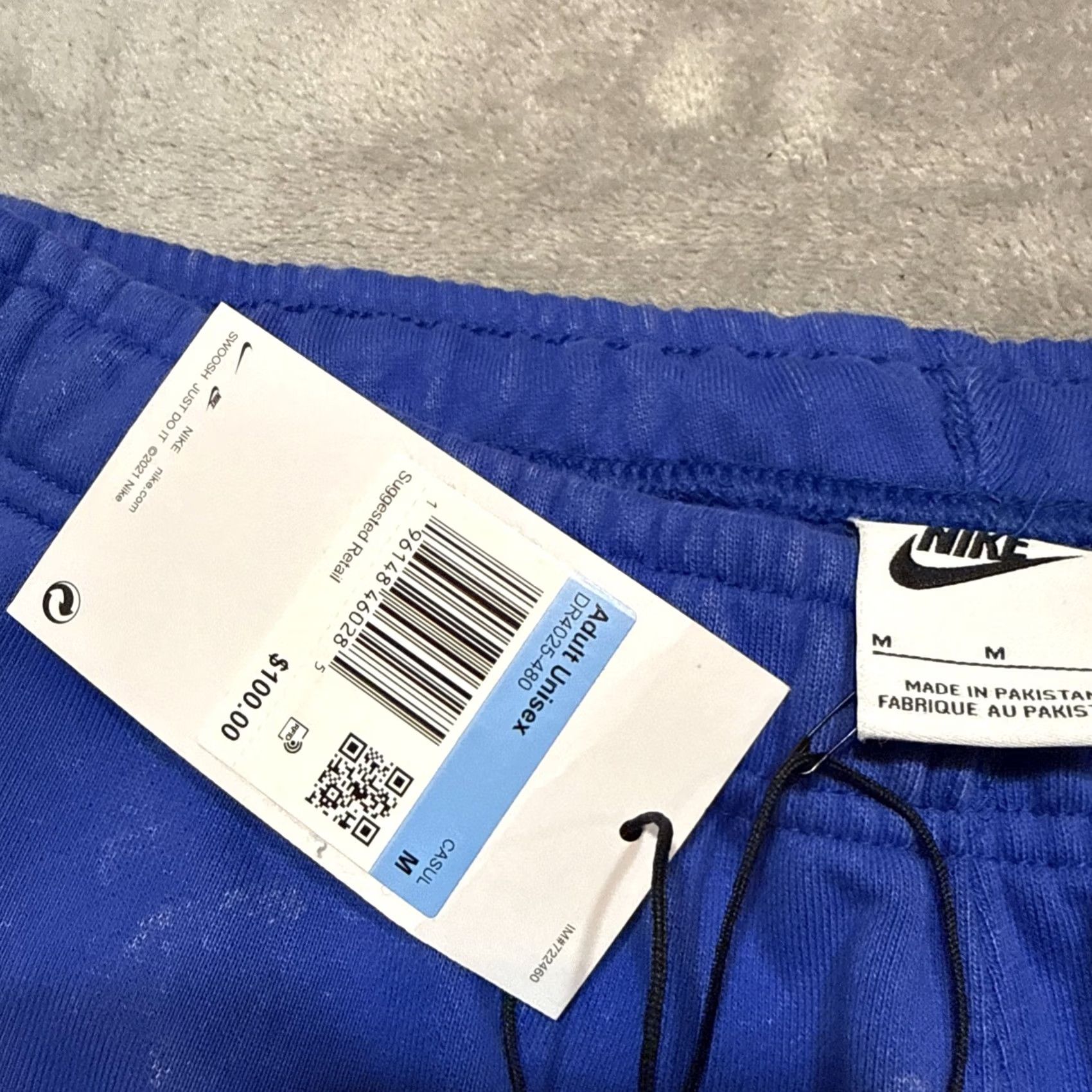 Nike Nike Stussy Acid Wash Fleece Sweatpants Men's Medium Blue DR4025-480 Size US 31 - 5 Thumbnail
