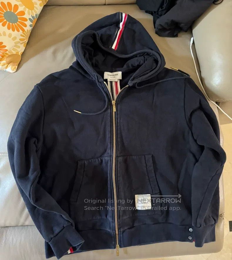 Thom Browne Thom Browne Striped zip hoodie Size US XL / EU 56 / 4 - 1 Thumbnail