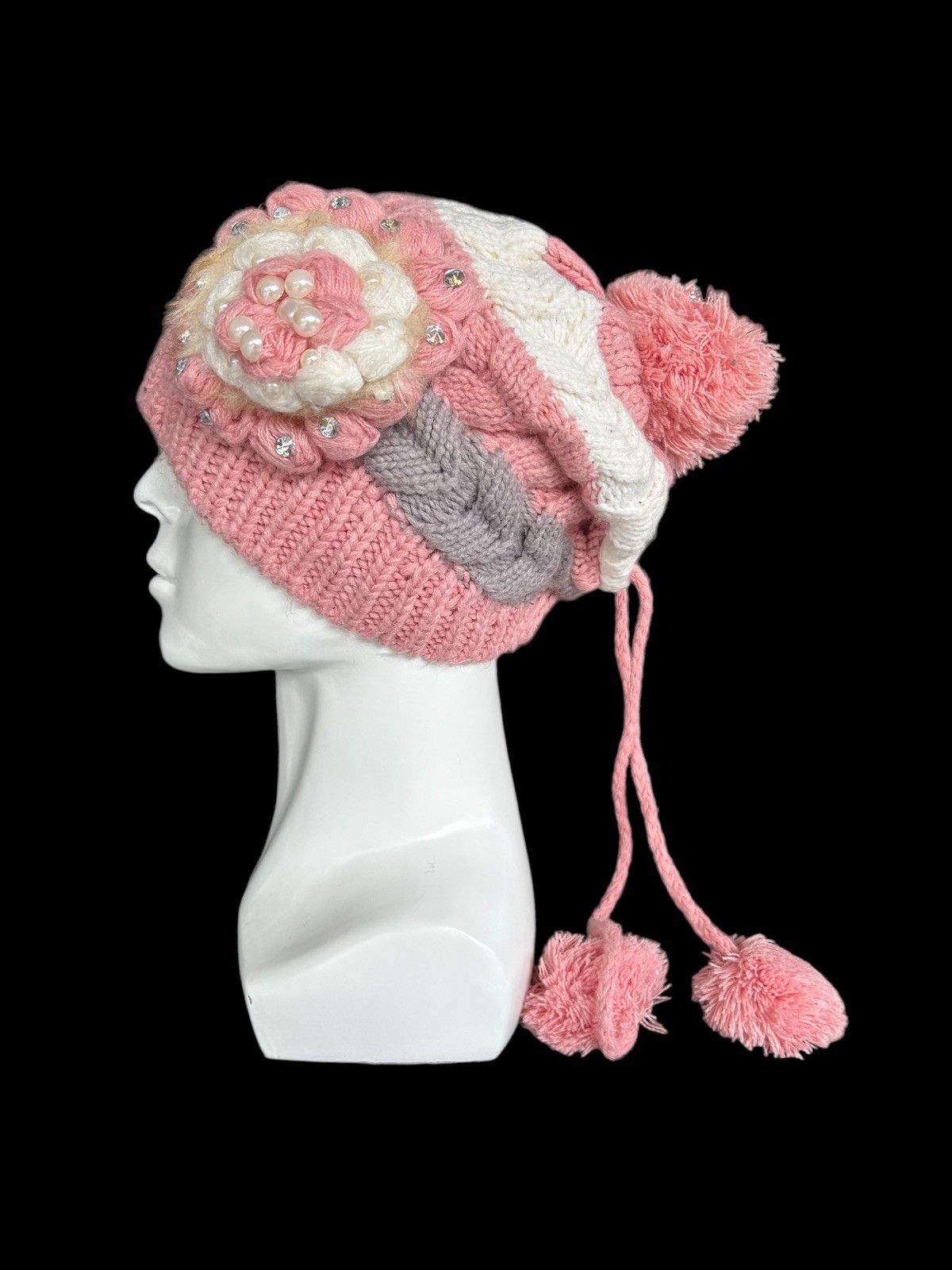 Japanese Brand × Kapital × Vintage Crochet Knitted Hanmade Rare Design Beanie Hats Size ONE SIZE - 1 Thumbnail