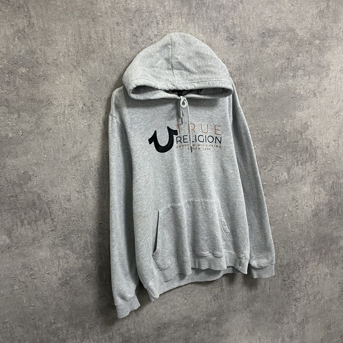 True Religion True Religion Hoodie Big Logo Grey Y2K Size US L / EU 52-54 / 3 - 2 Thumbnail