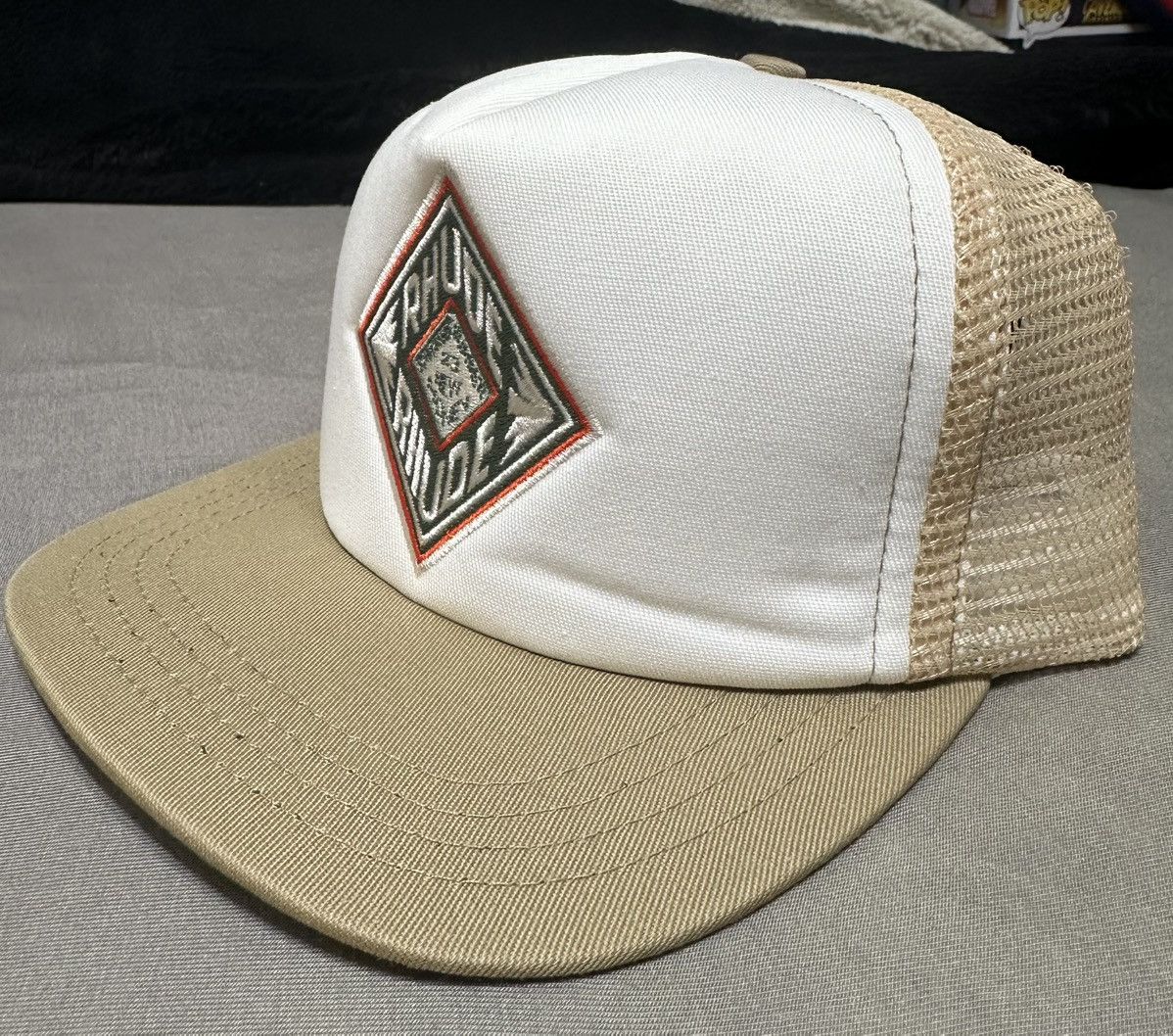 Rhude Rhude Diamond Trucker Hat Tan SnapBack Size ONE SIZE - 2 Thumbnail