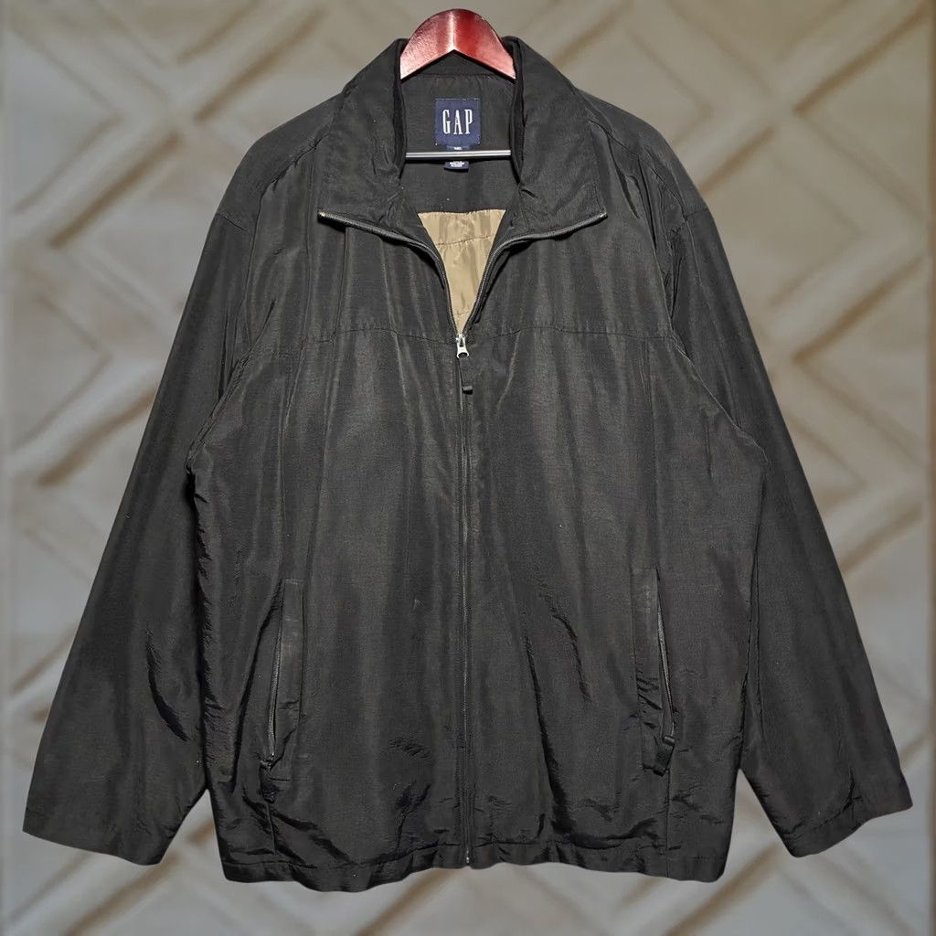 Gap VINTAGE GAP Jacket Quilted Lined Zip Up Nylon Black Mens 2XL Outerwear Size US XXL / EU 58 / 5 - 1 Thumbnail